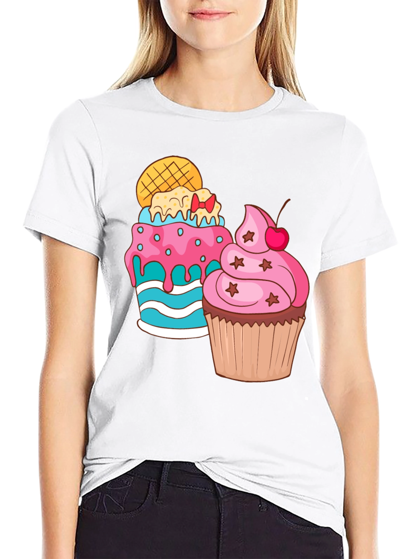 Sweet Treat T-Shirt: Cupcake Graphic Tee