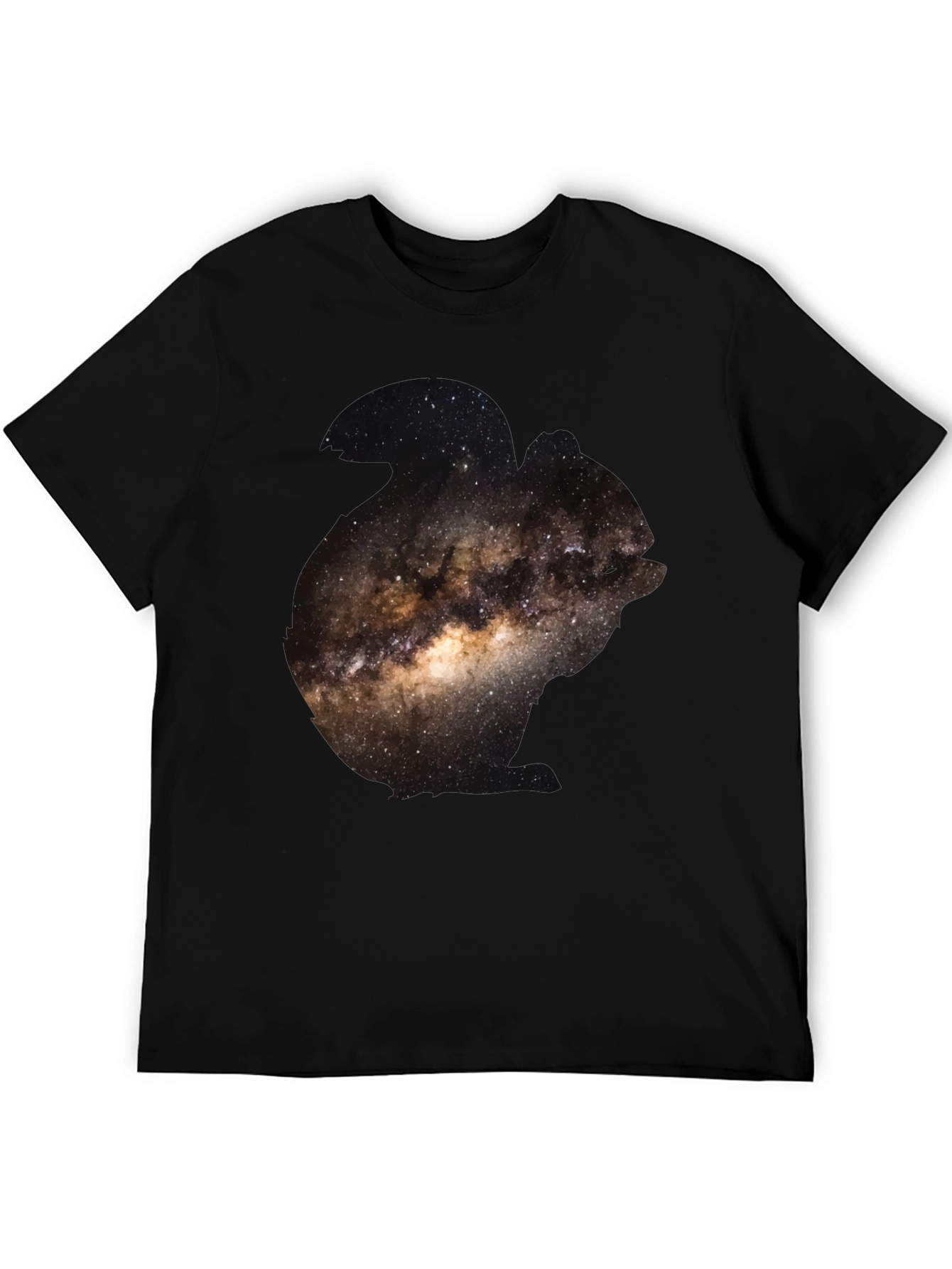 Galaxy Print Black T-Shirt for Men