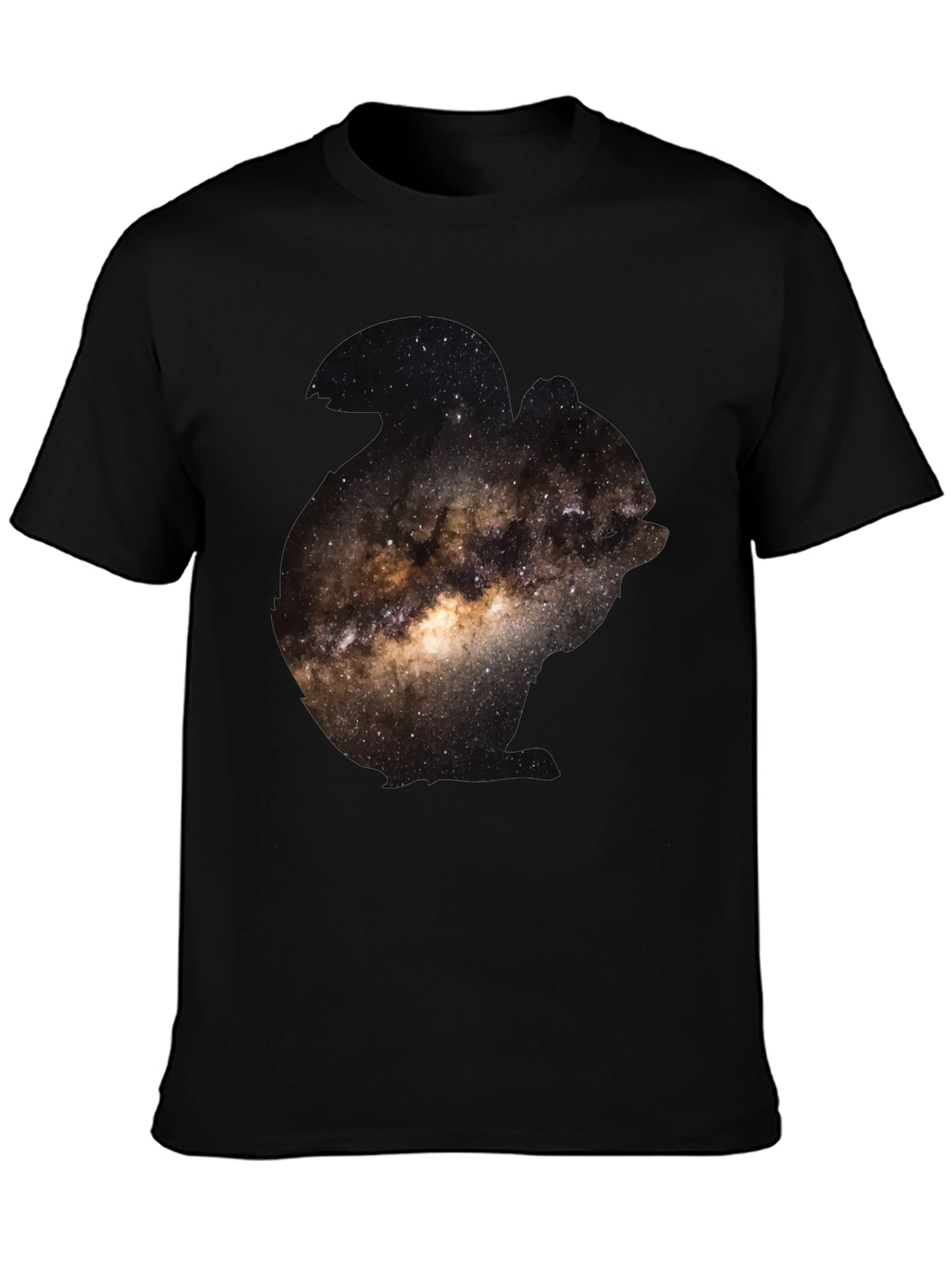 Galaxy Print Black T-Shirt for Men