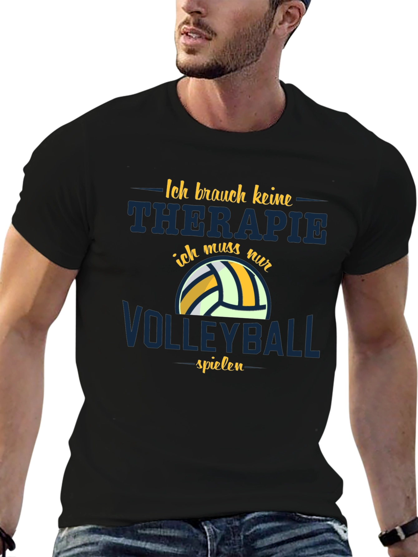 Volleyball Therapy Graphic T-Shirt