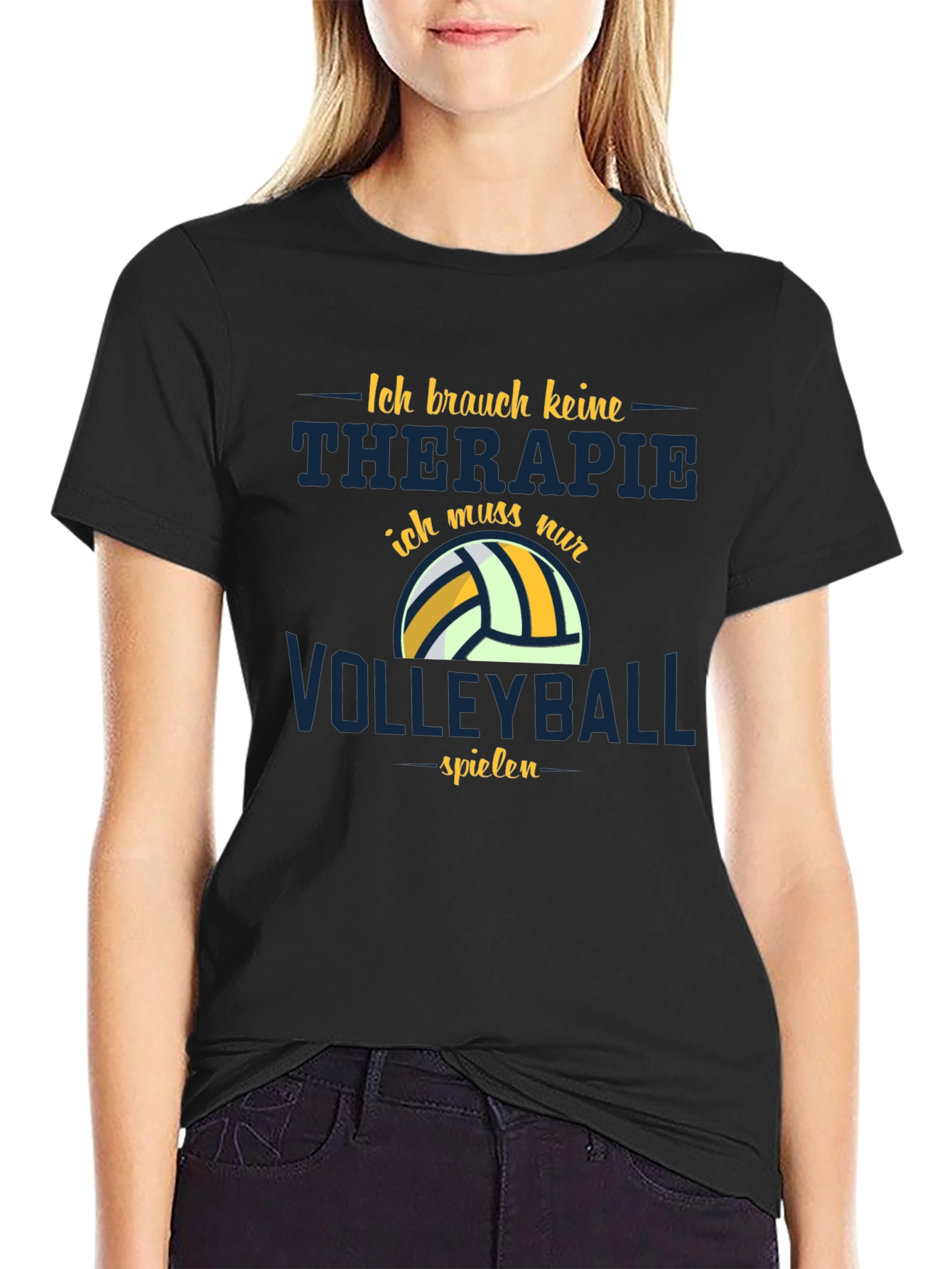 Volleyball Therapy Graphic T-Shirt