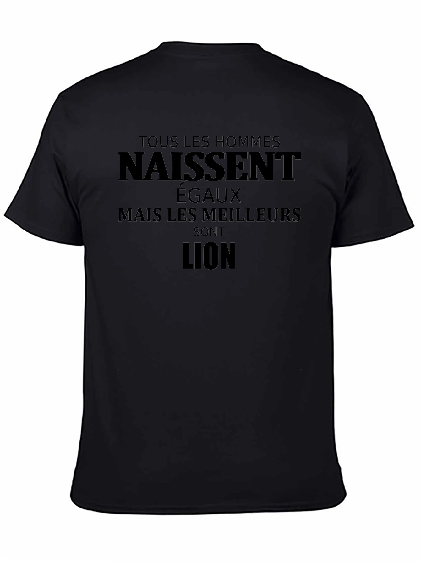 Lion Graphic Tee - French Text