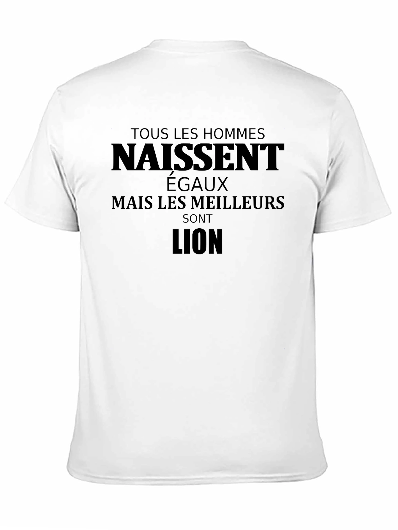 Lion Graphic Tee - French Text
