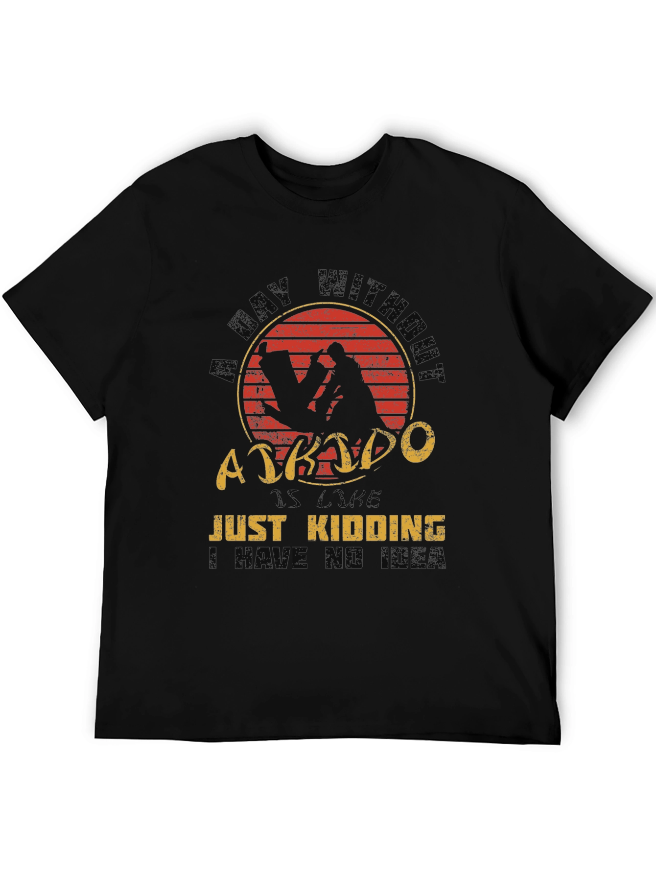 Aikido T-Shirt - A Day Without Just Kidding Tee