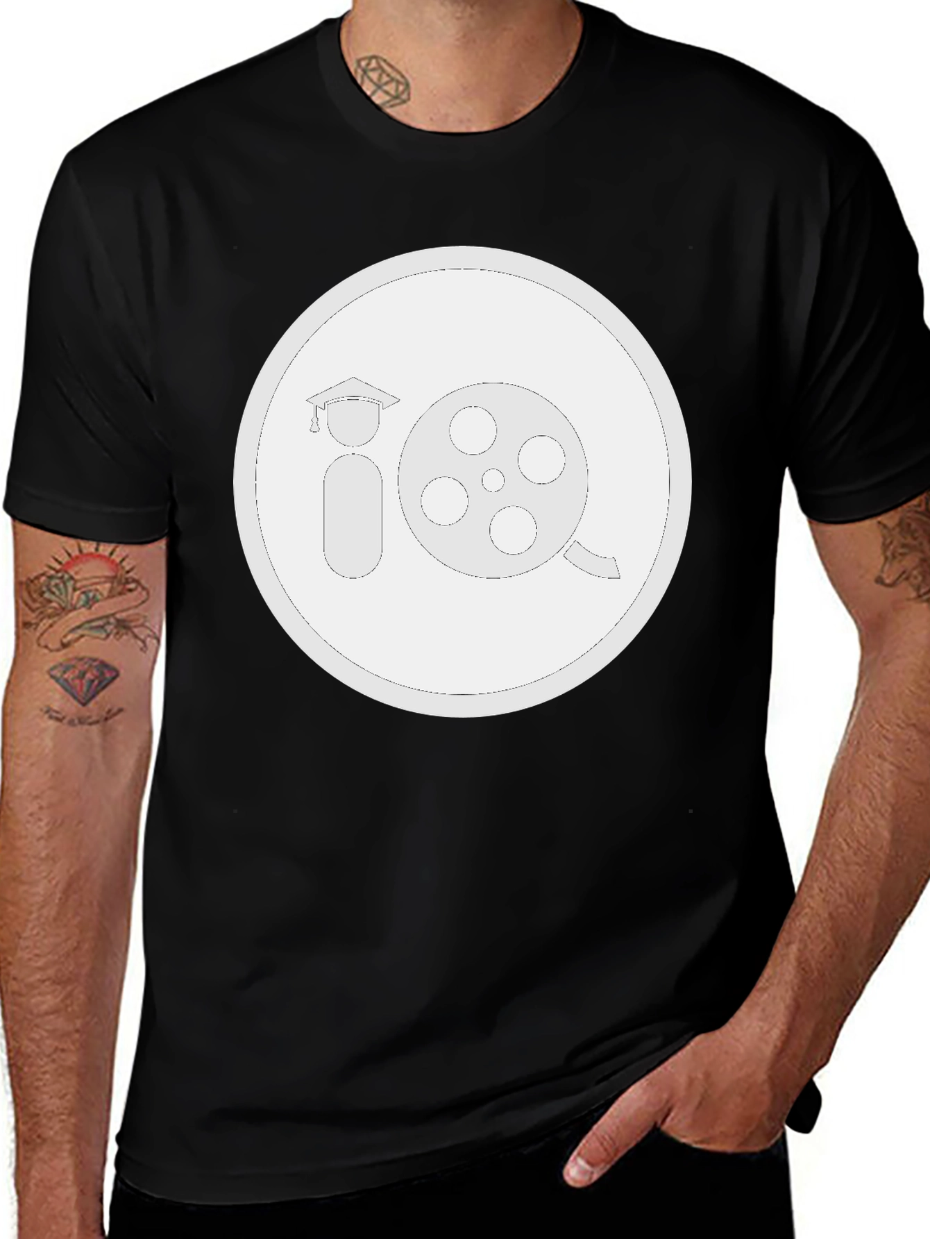 Film School T-Shirt - Black Crew Neck Tee