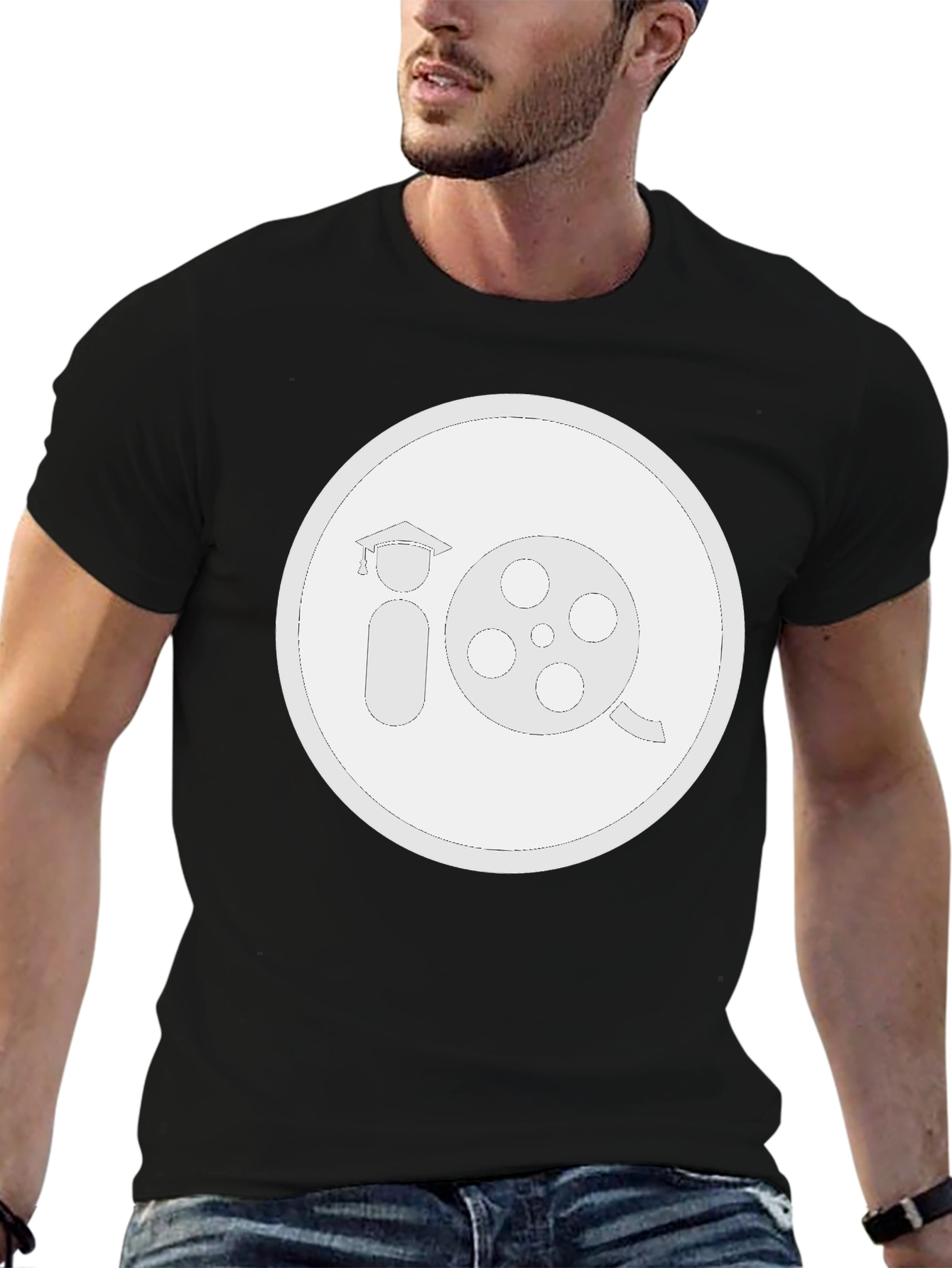 Film School T-Shirt - Black Crew Neck Tee