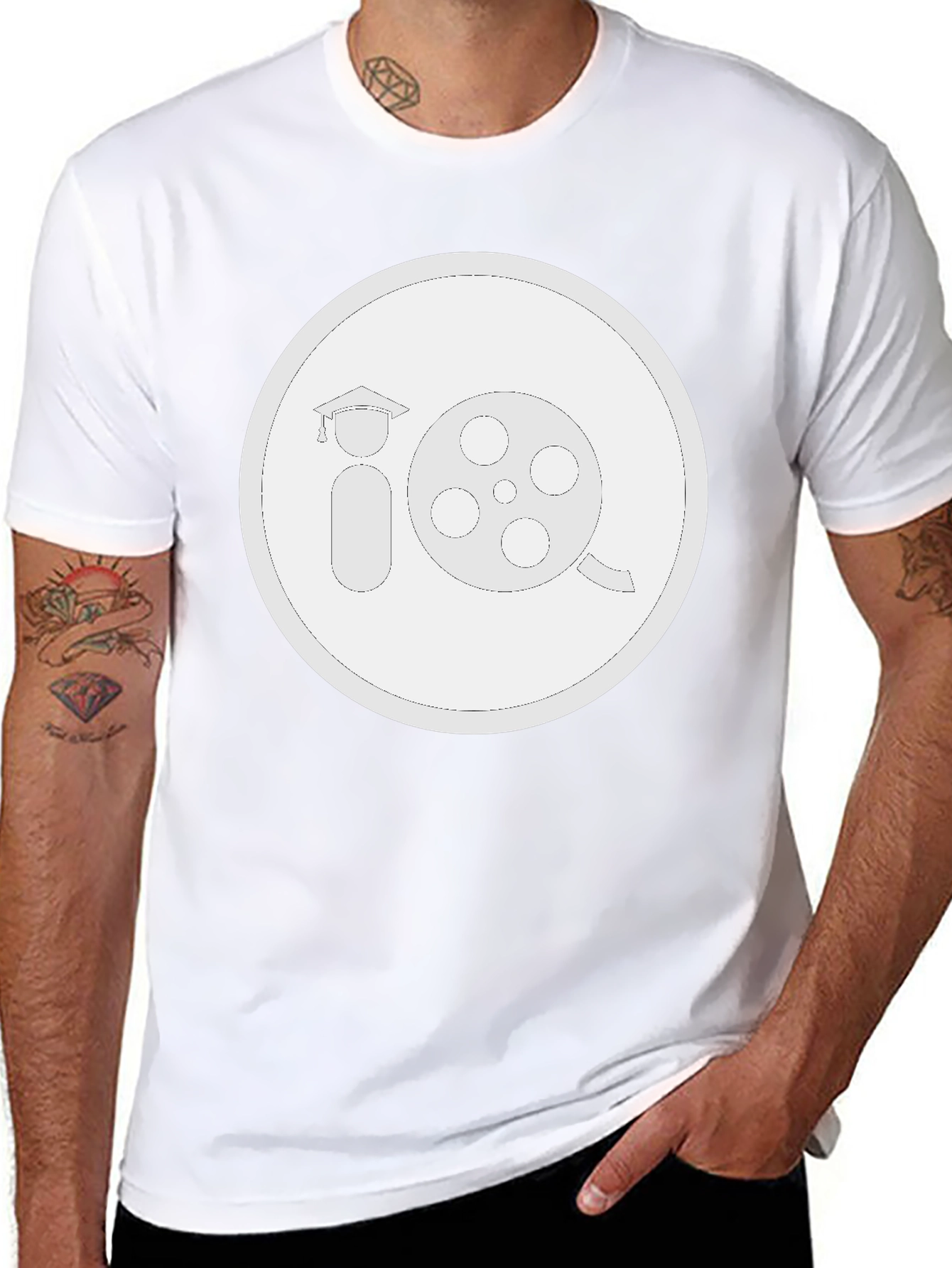 Film School T-Shirt - Black Crew Neck Tee