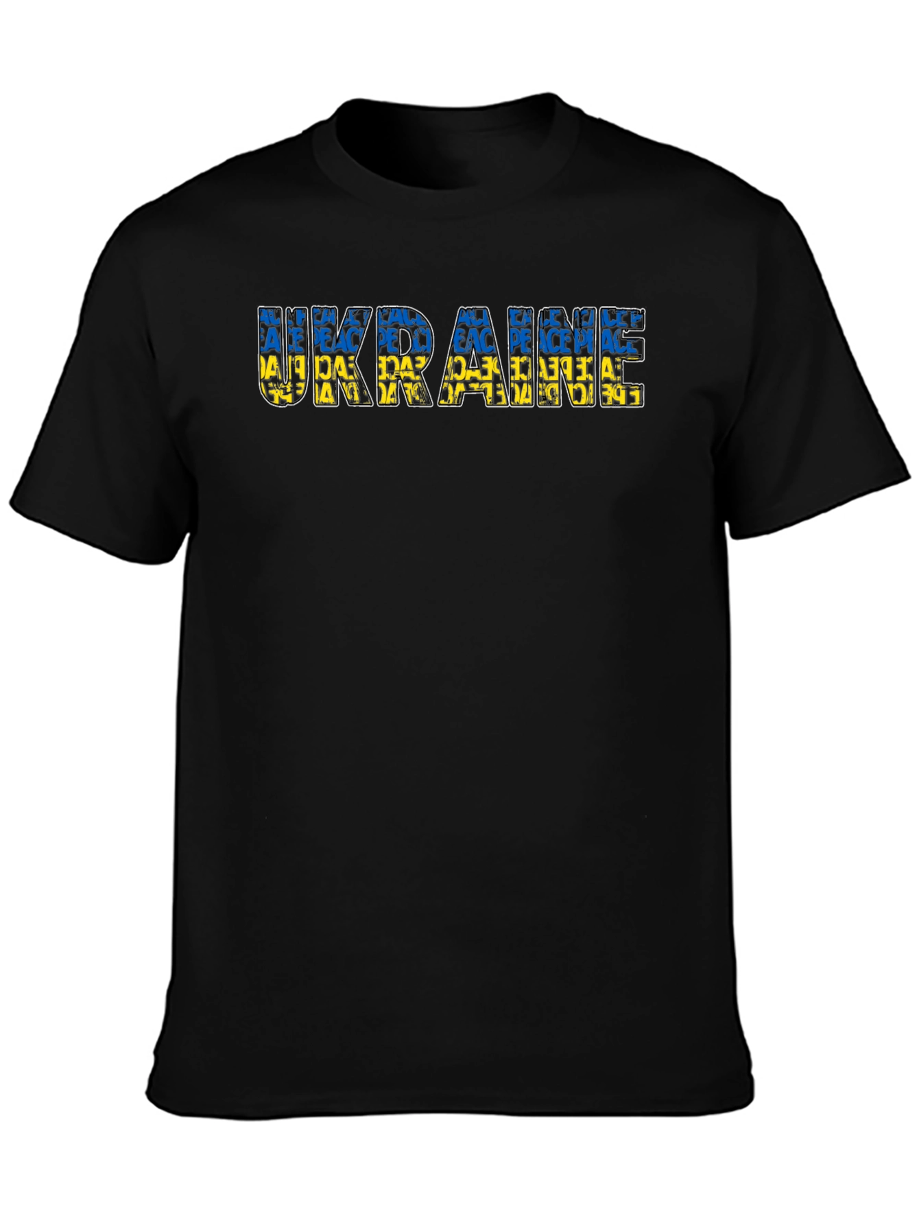 Ukraine Peace T-Shirt - Black Graphic Tee