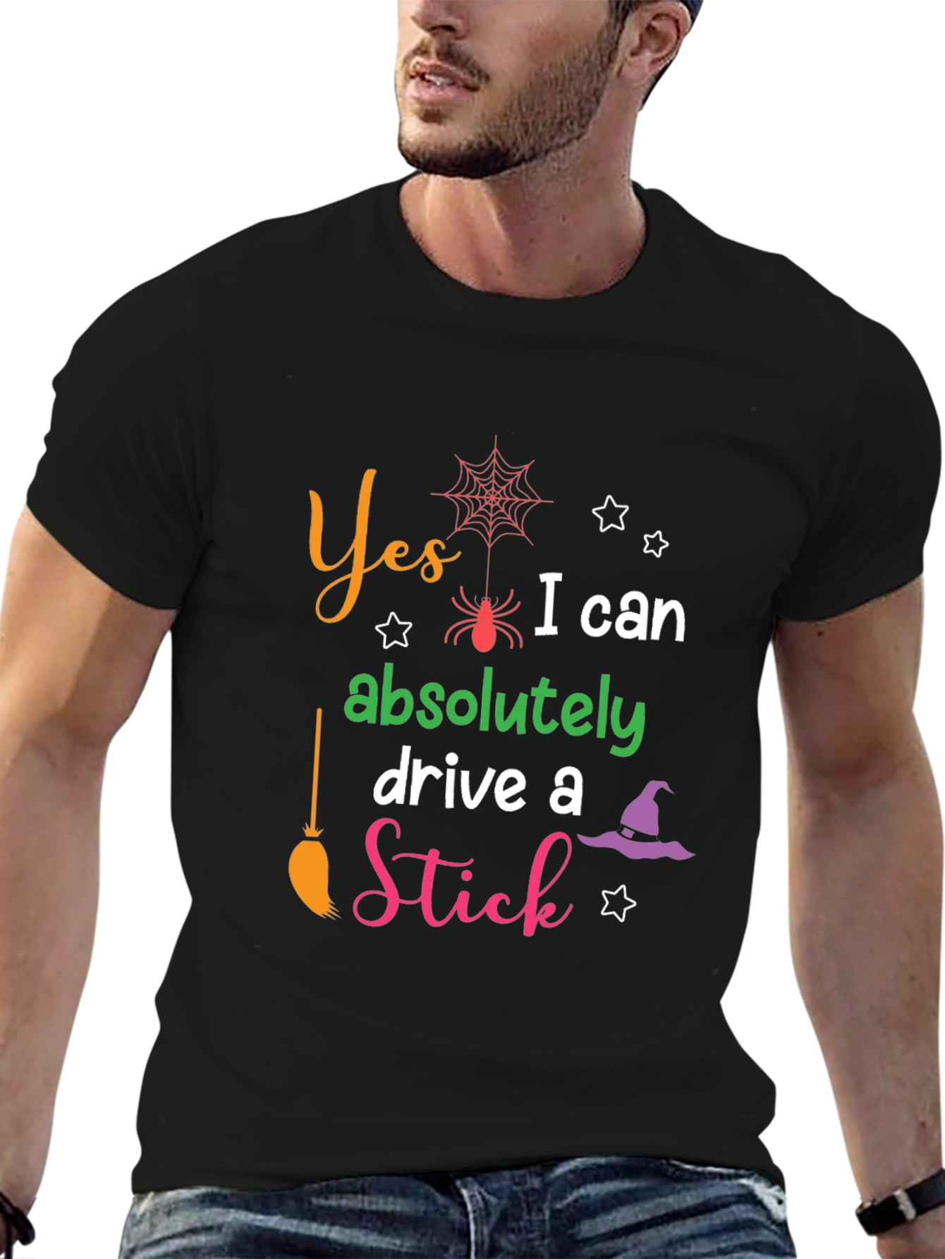 Yes I Can Drive a Stick Halloween T-Shirt