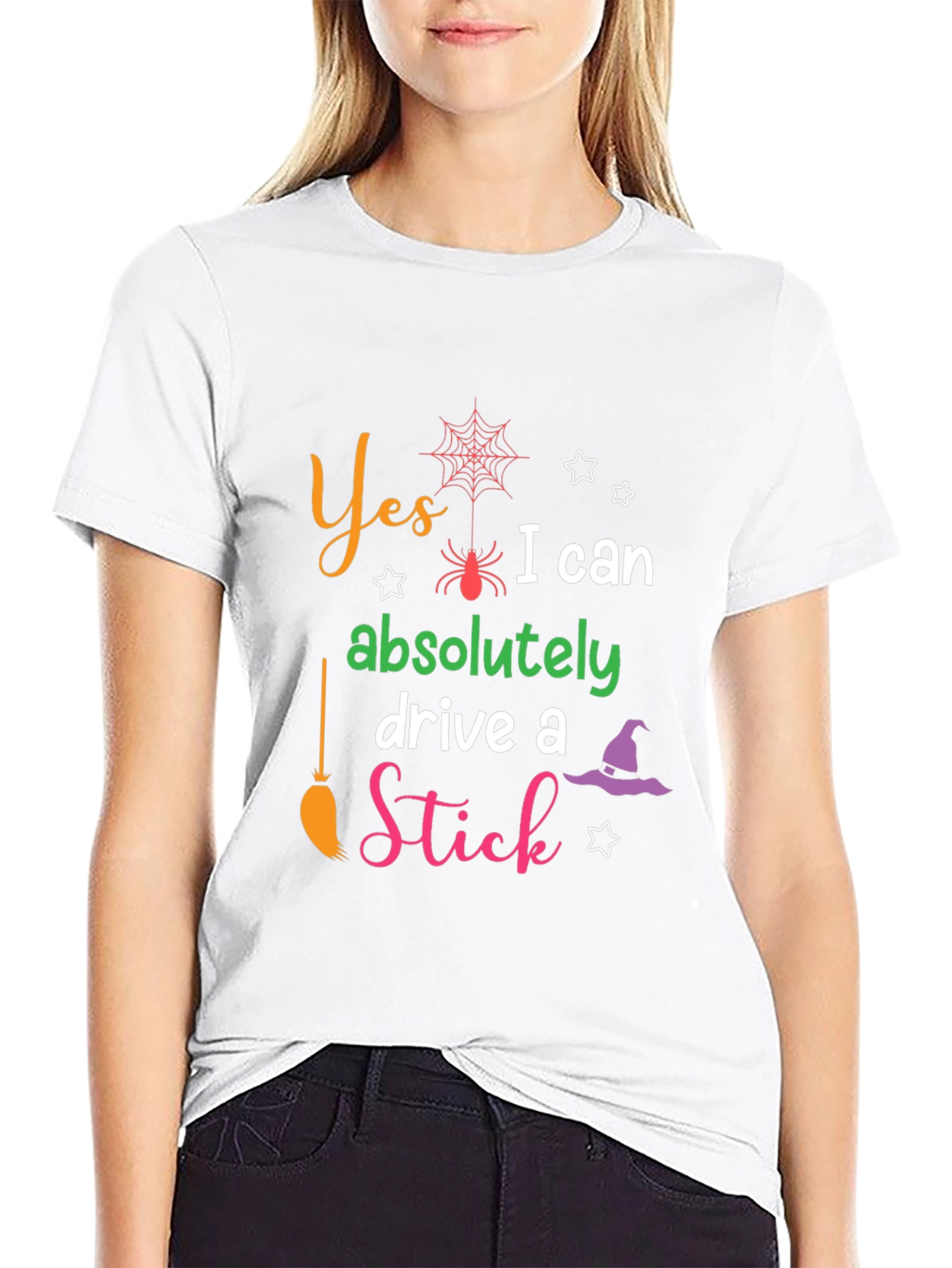Yes I Can Drive a Stick Halloween T-Shirt