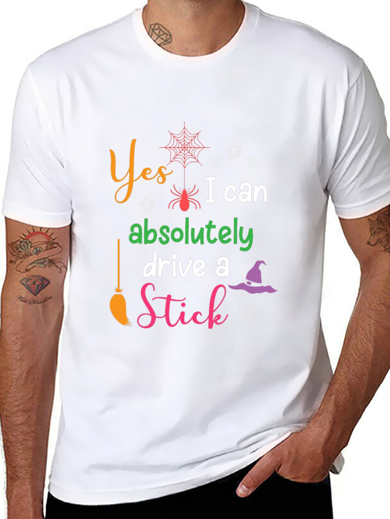 Yes I Can Drive a Stick Halloween T-Shirt