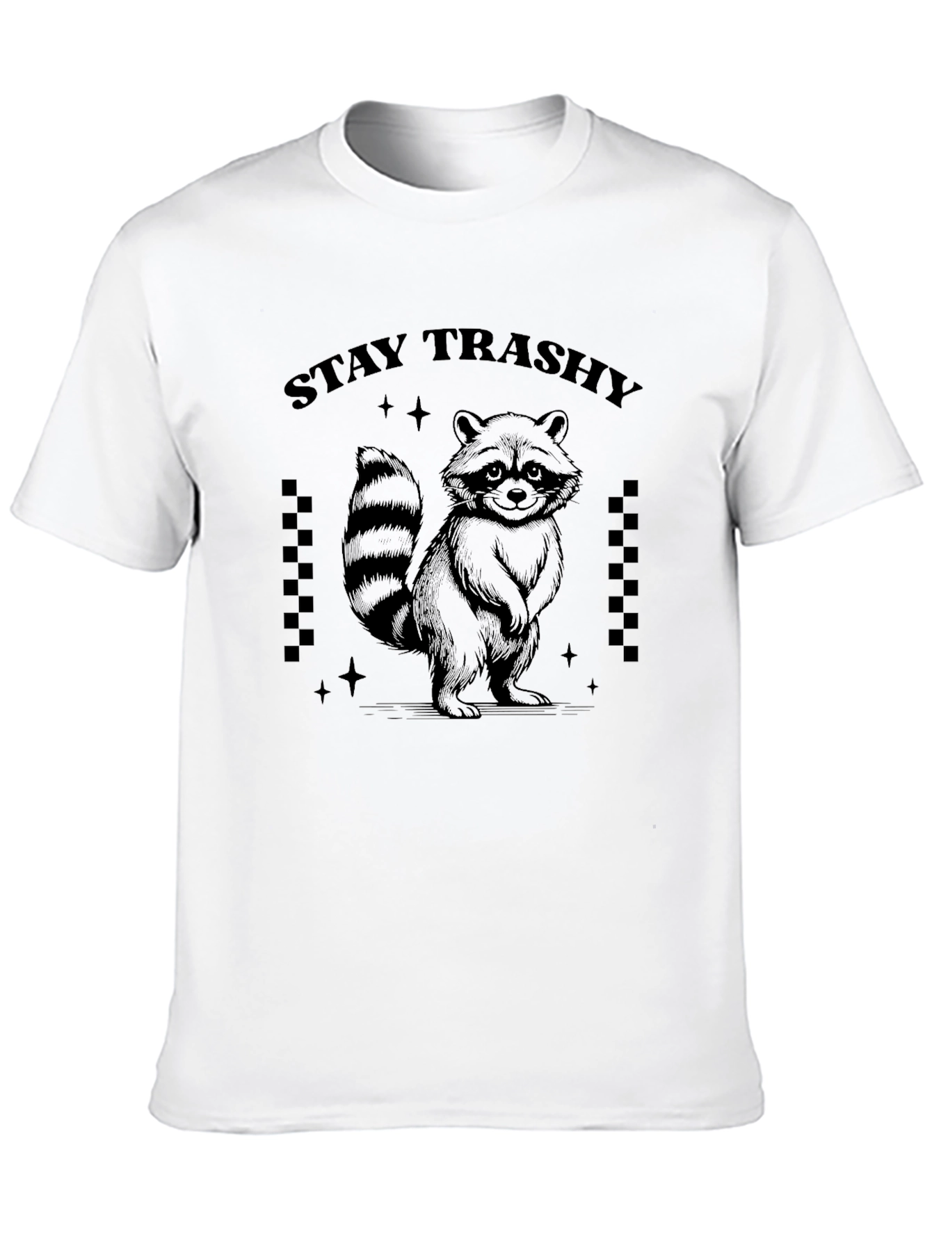 Stay Trashy Raccoon Graphic T-Shirt