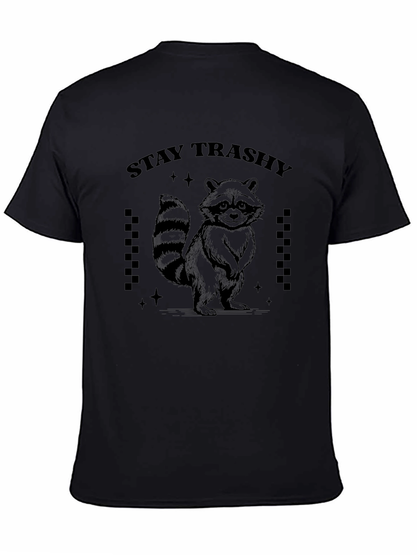 Stay Trashy Raccoon Graphic T-Shirt