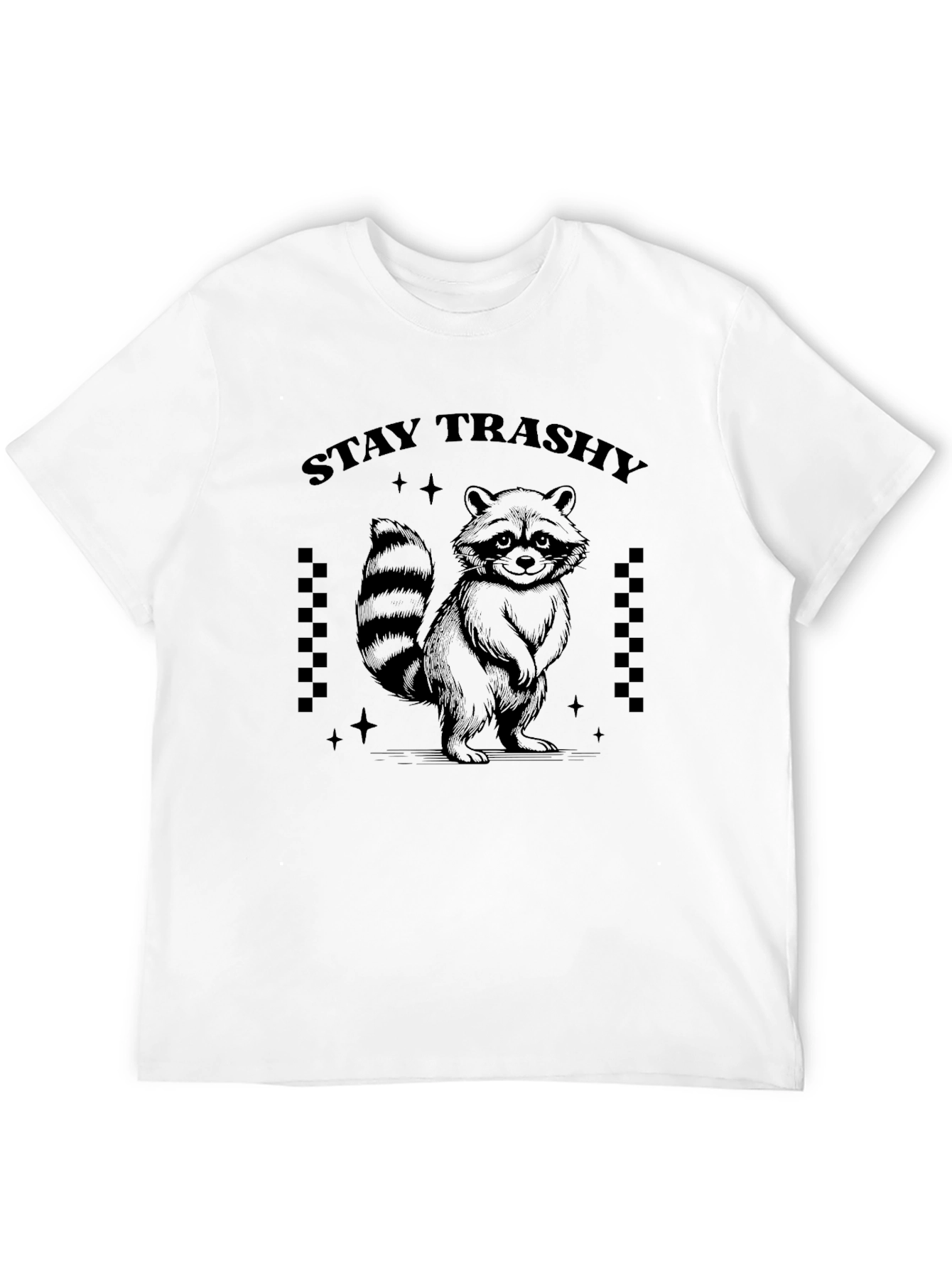 Stay Trashy Raccoon Graphic T-Shirt