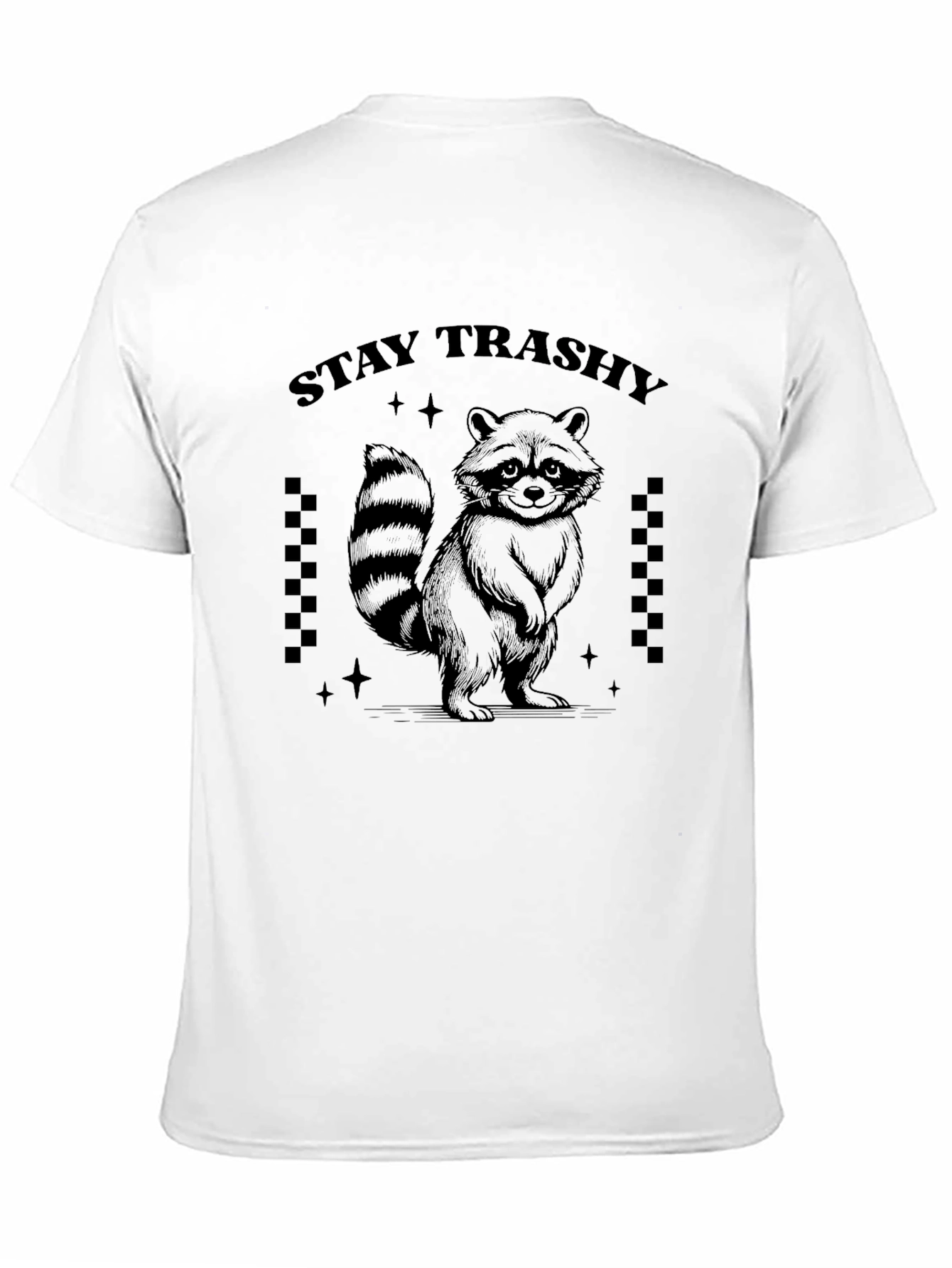 Stay Trashy Raccoon Graphic T-Shirt