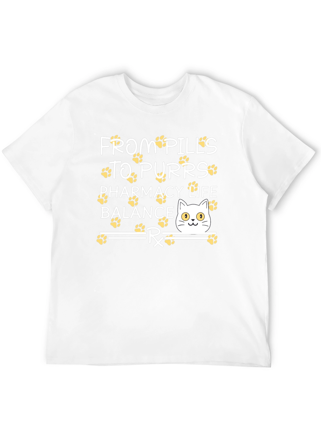 Pharmacy Life Balance Cat T-Shirt