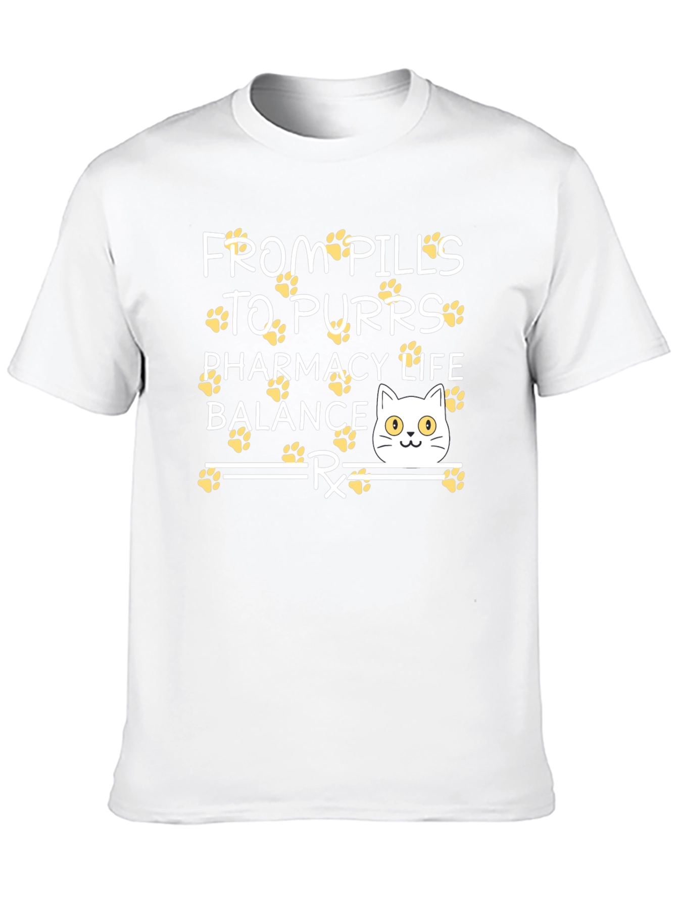 Pharmacy Life Balance Cat T-Shirt
