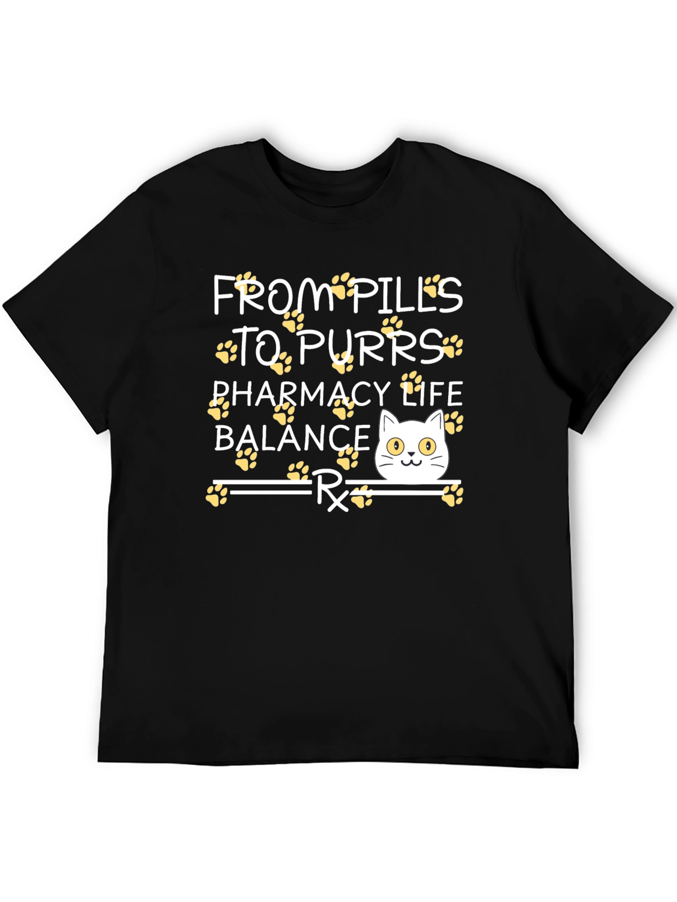 Pharmacy Life Balance Cat T-Shirt