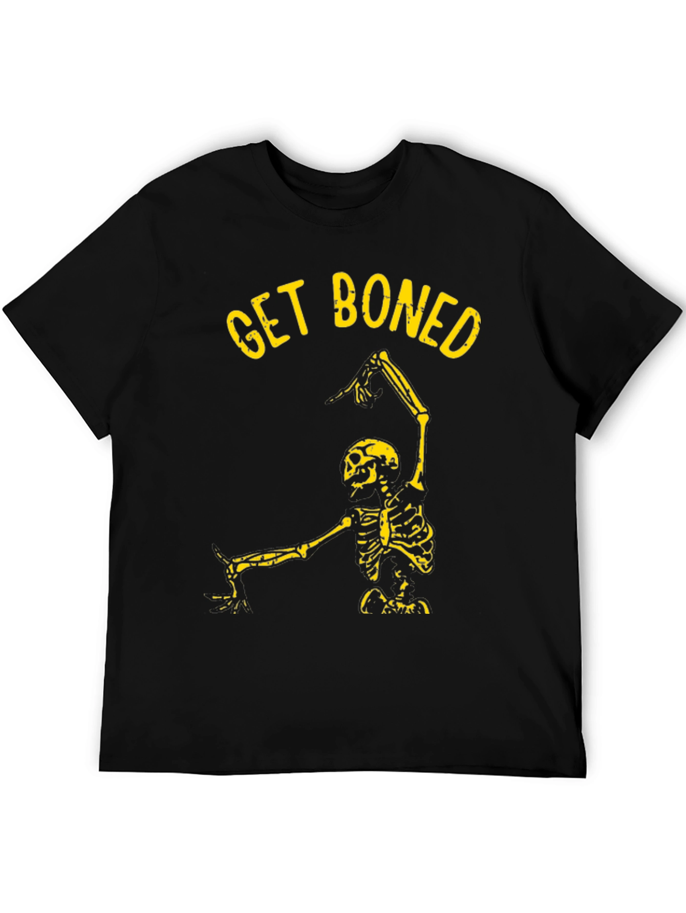 Get Boned Skeleton Graphic Tee - Black