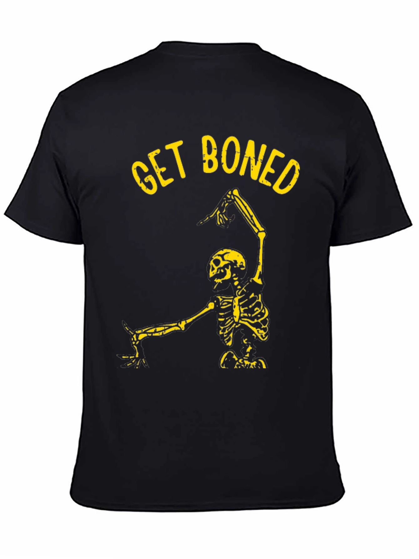 Get Boned Skeleton Graphic Tee - Black