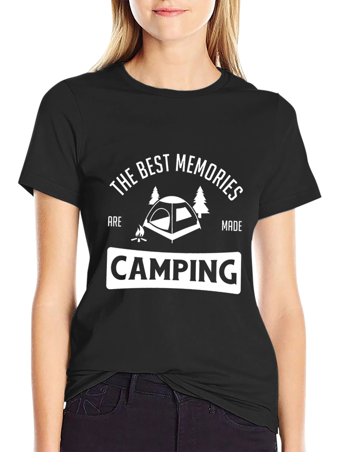 Camping Memories Black T-Shirt