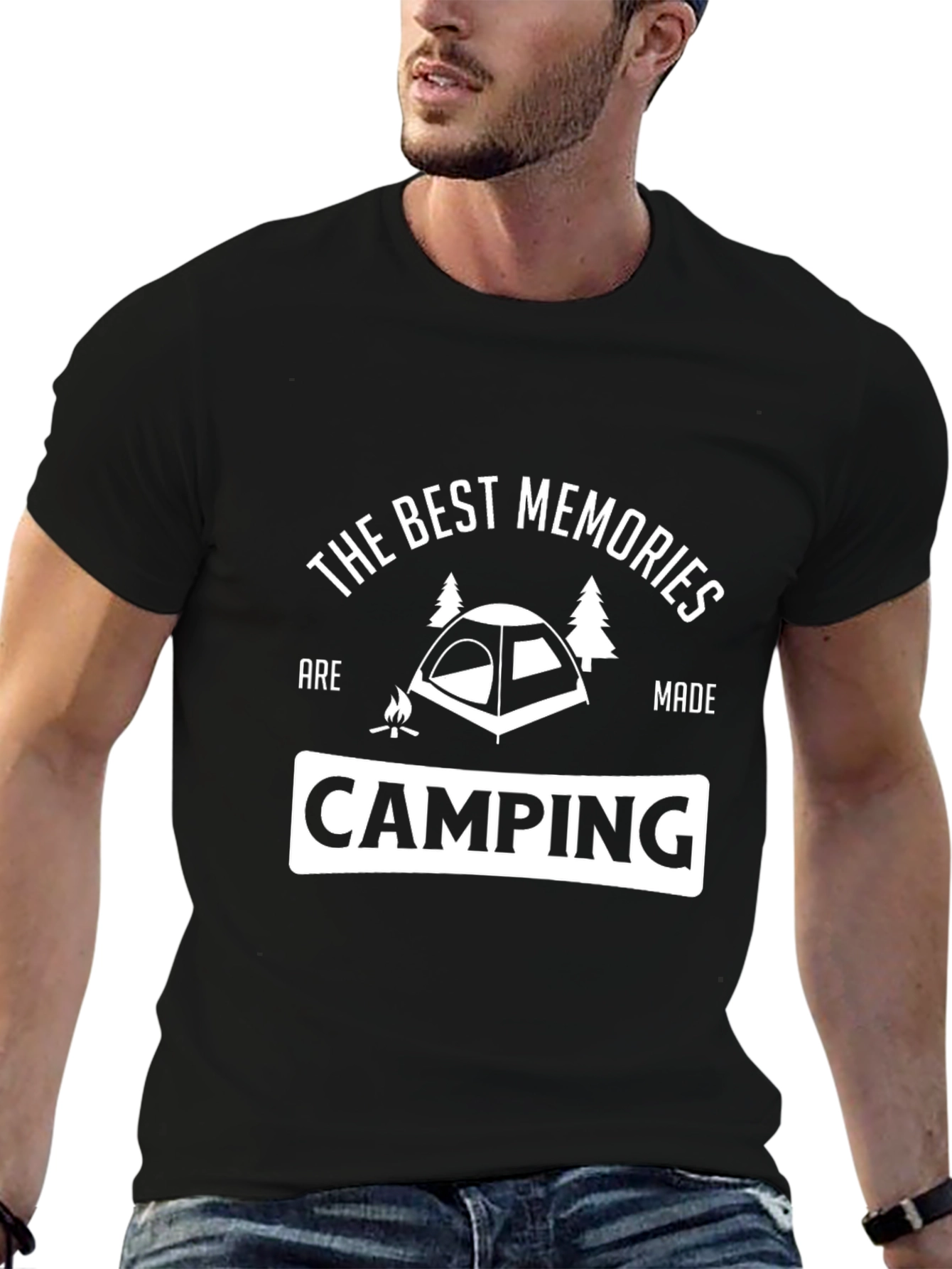 Camping Memories Black T-Shirt