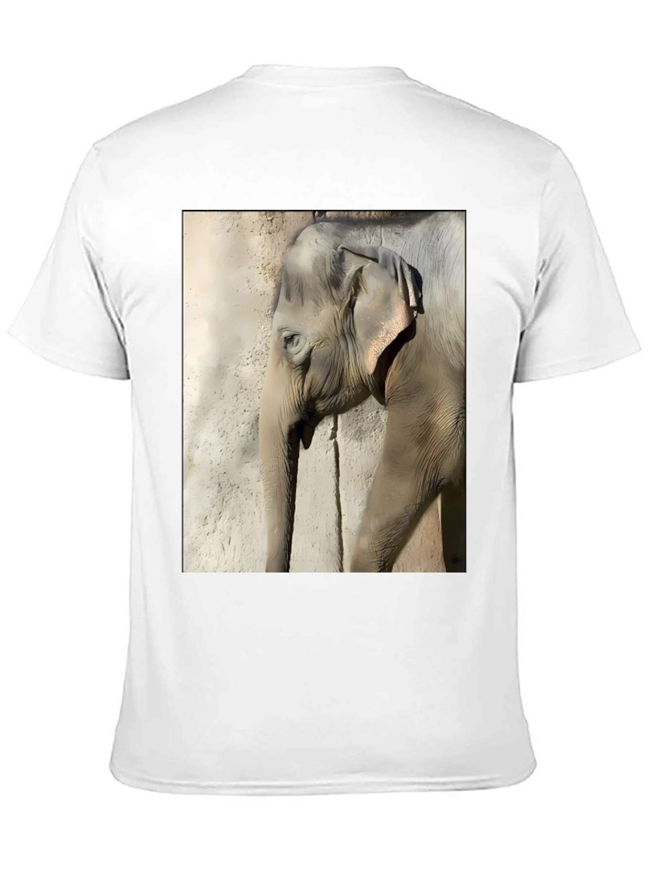 Elephant Graphic Print T-Shirt - Classic Black Tee
