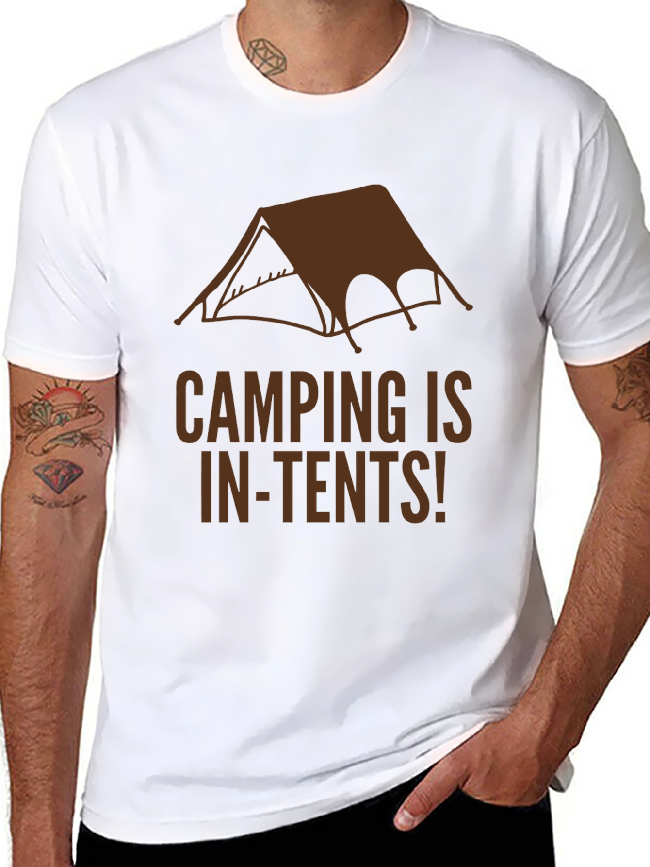 Camping In-Tents Black T-Shirt