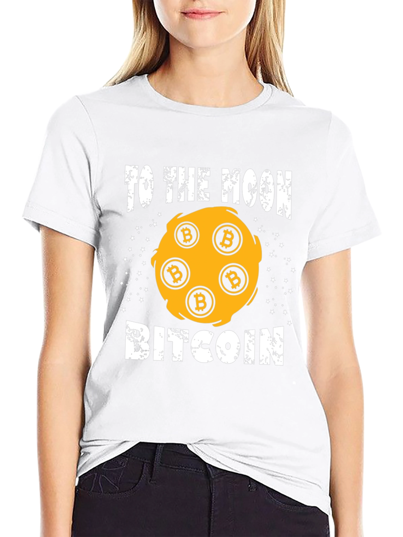 To The Moon Bitcoin Graphic Tee
