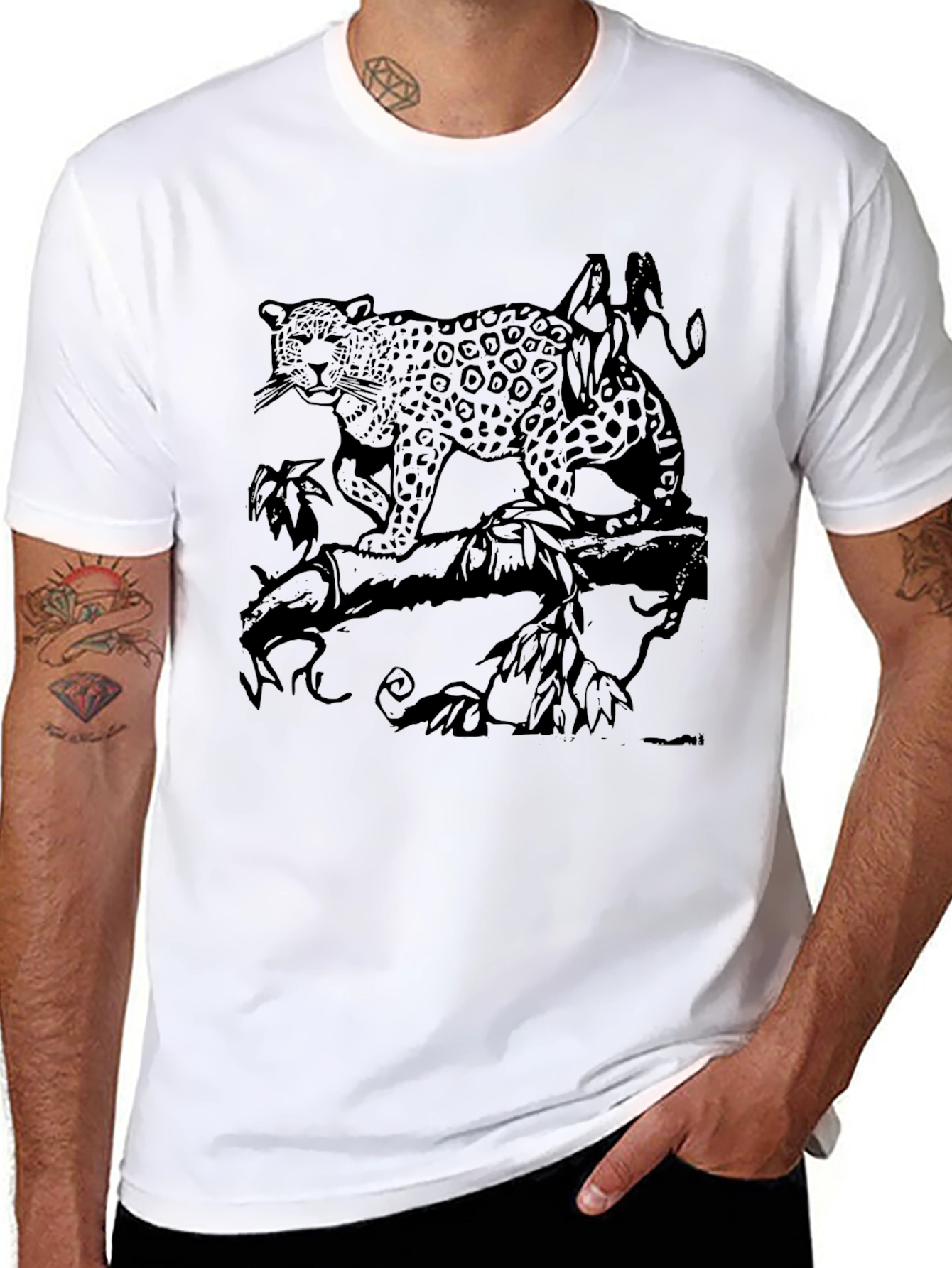 Leopard Print Graphic T-Shirt