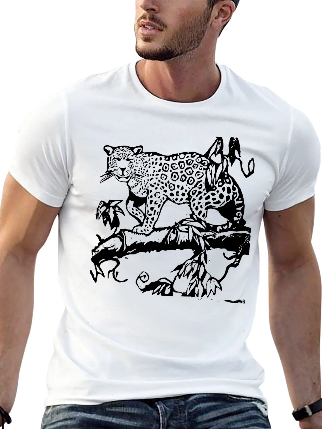 Leopard Print Graphic T-Shirt