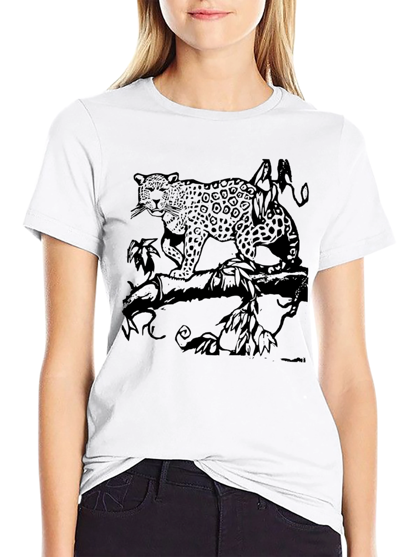 Leopard Print Graphic T-Shirt