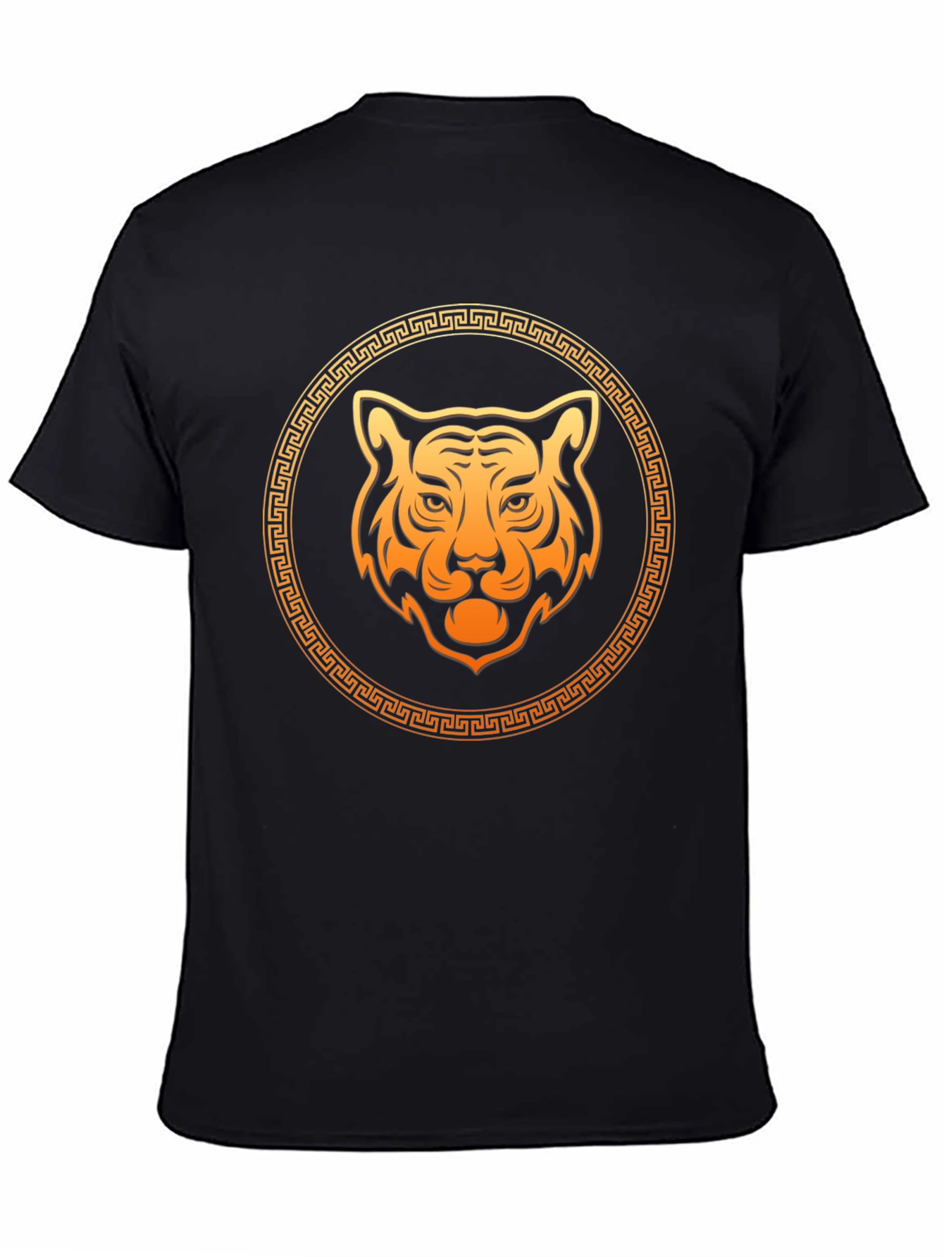Tiger Graphic Black Tee - Trendy Mens T-Shirt