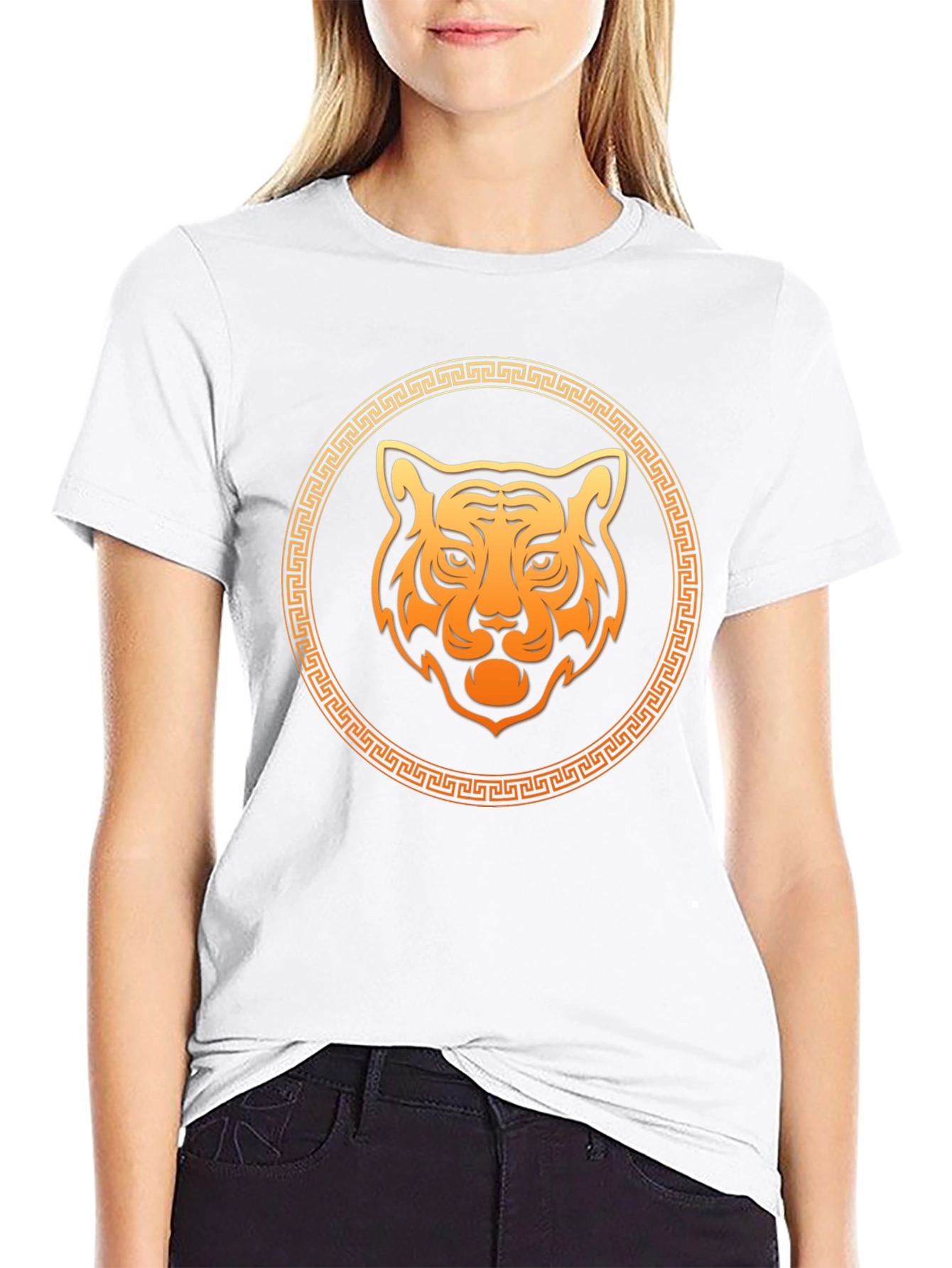 Tiger Graphic Black Tee - Trendy Mens T-Shirt