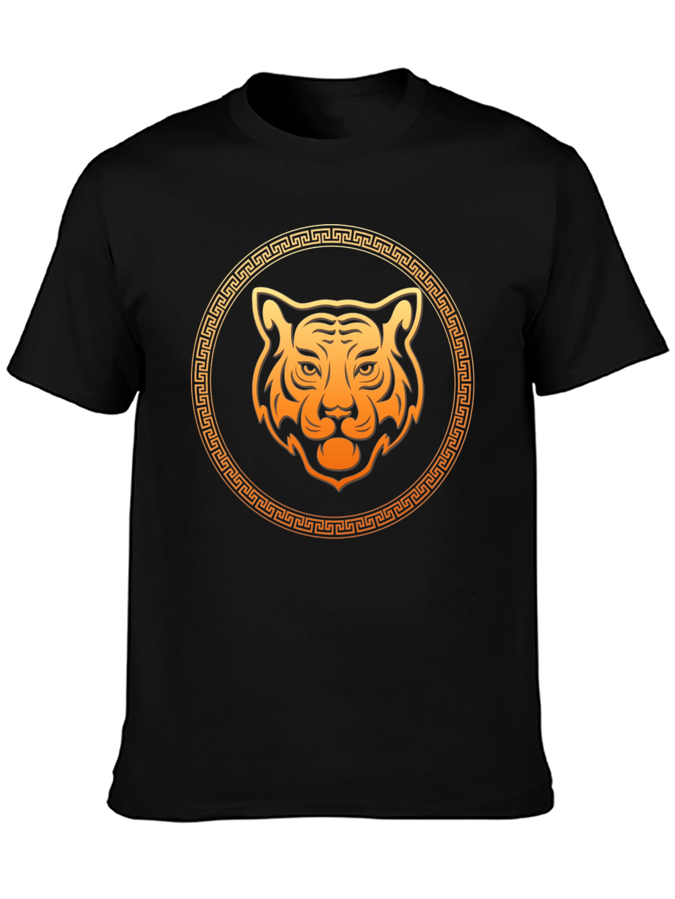 Tiger Graphic Black Tee - Trendy Mens T-Shirt
