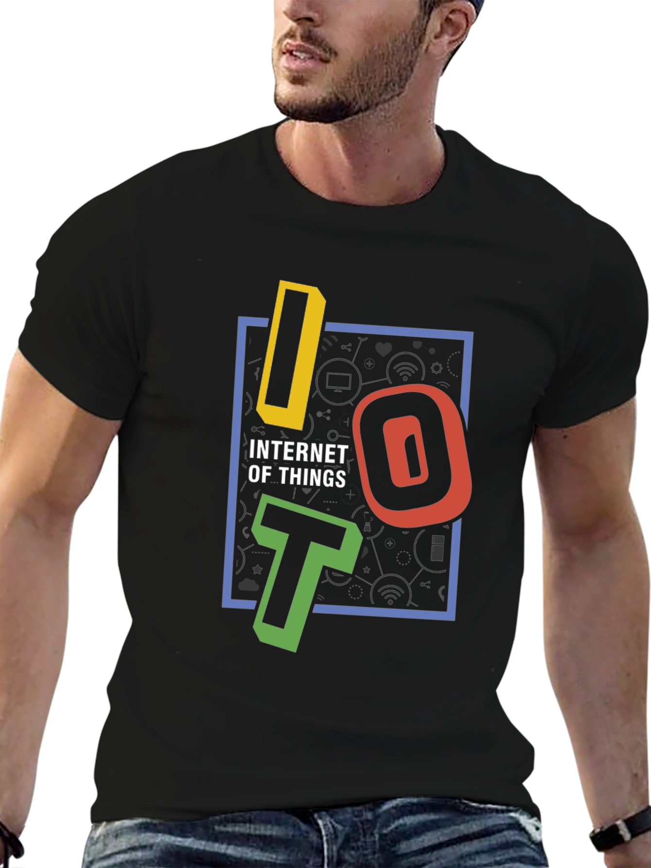 Internet of Things Graphic Tee - Black