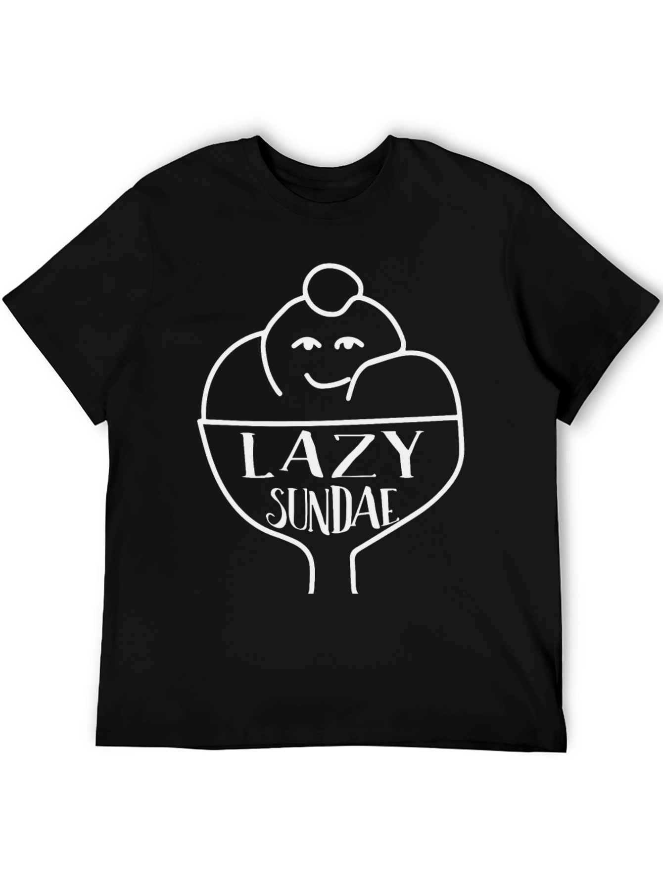Lazy Sundae Graphic T-Shirt -  Unisex Cotton Tee