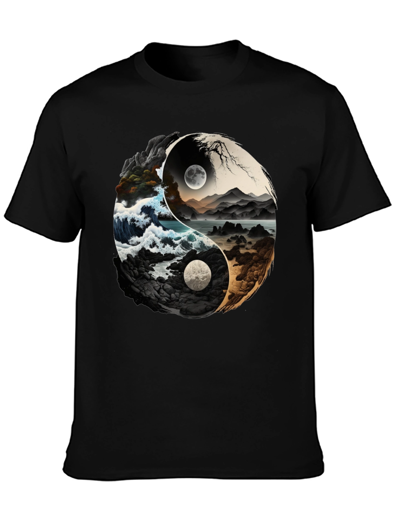Yin Yang Nature T-Shirt - Balance & Style