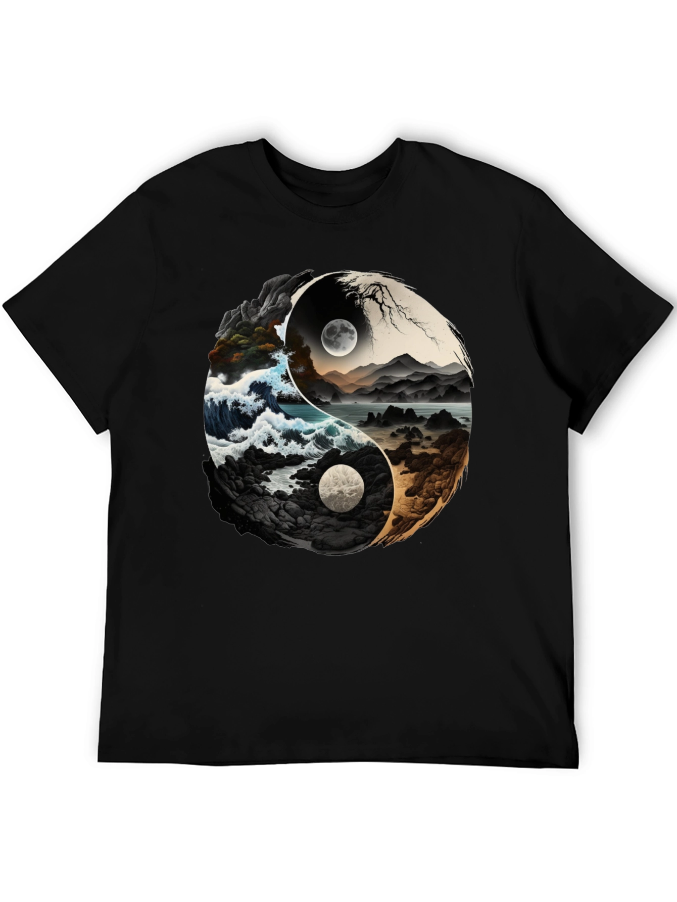 Yin Yang Nature T-Shirt - Balance & Style