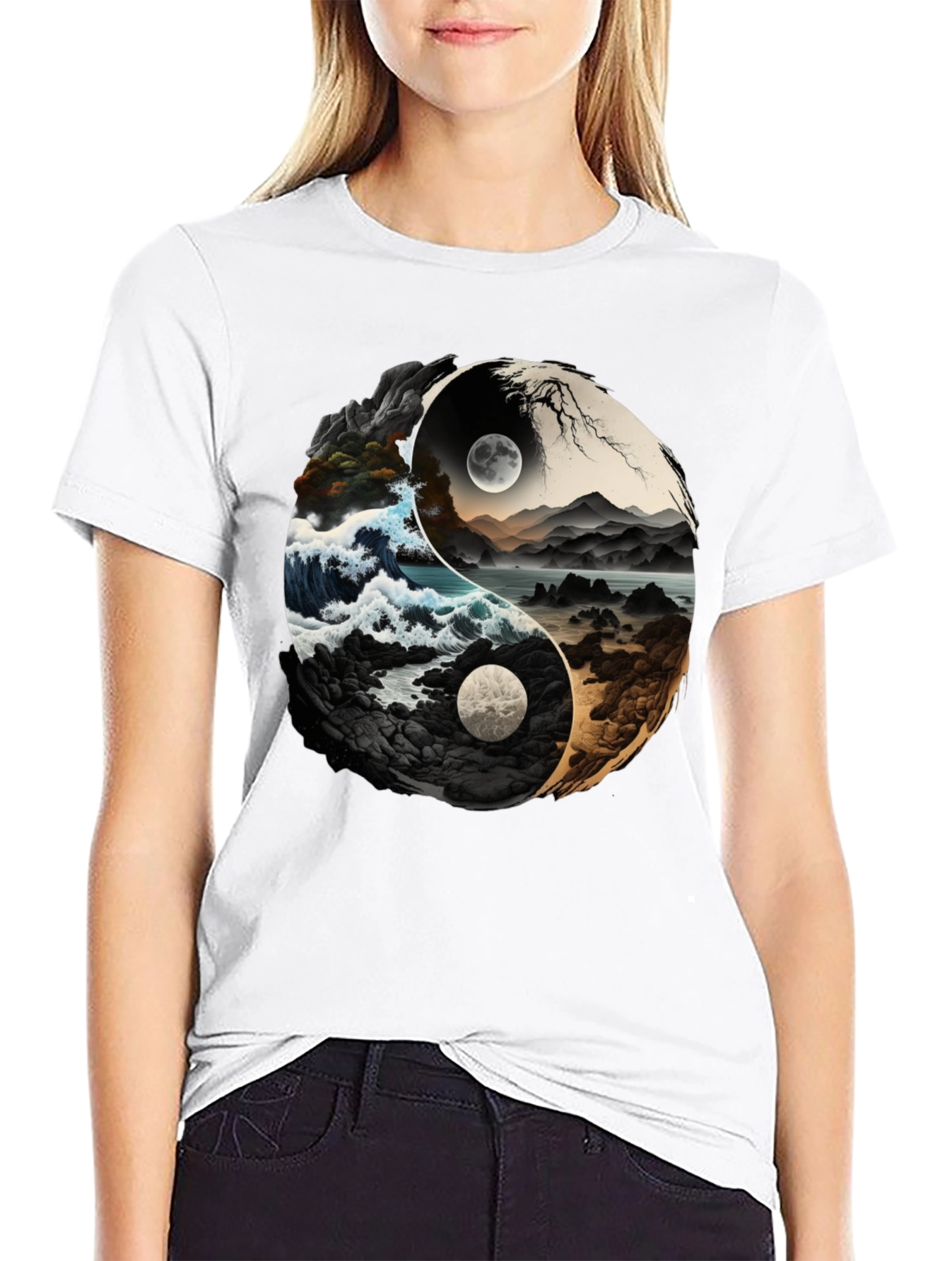 Yin Yang Nature T-Shirt - Balance & Style