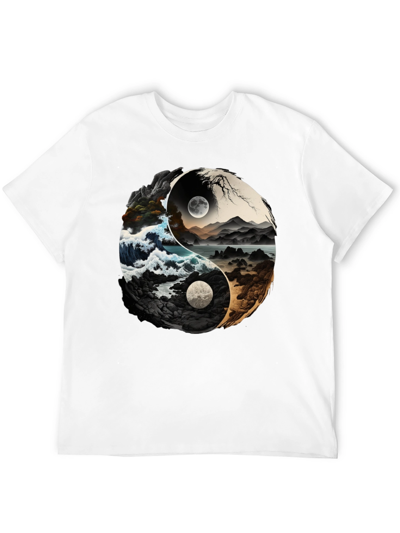 Yin Yang Nature T-Shirt - Balance & Style