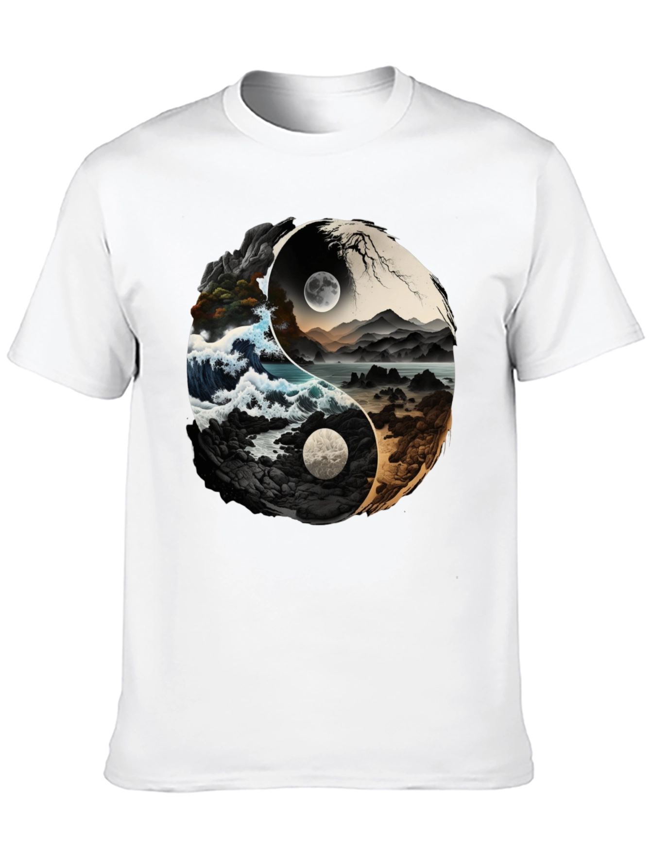 Yin Yang Nature T-Shirt - Balance & Style