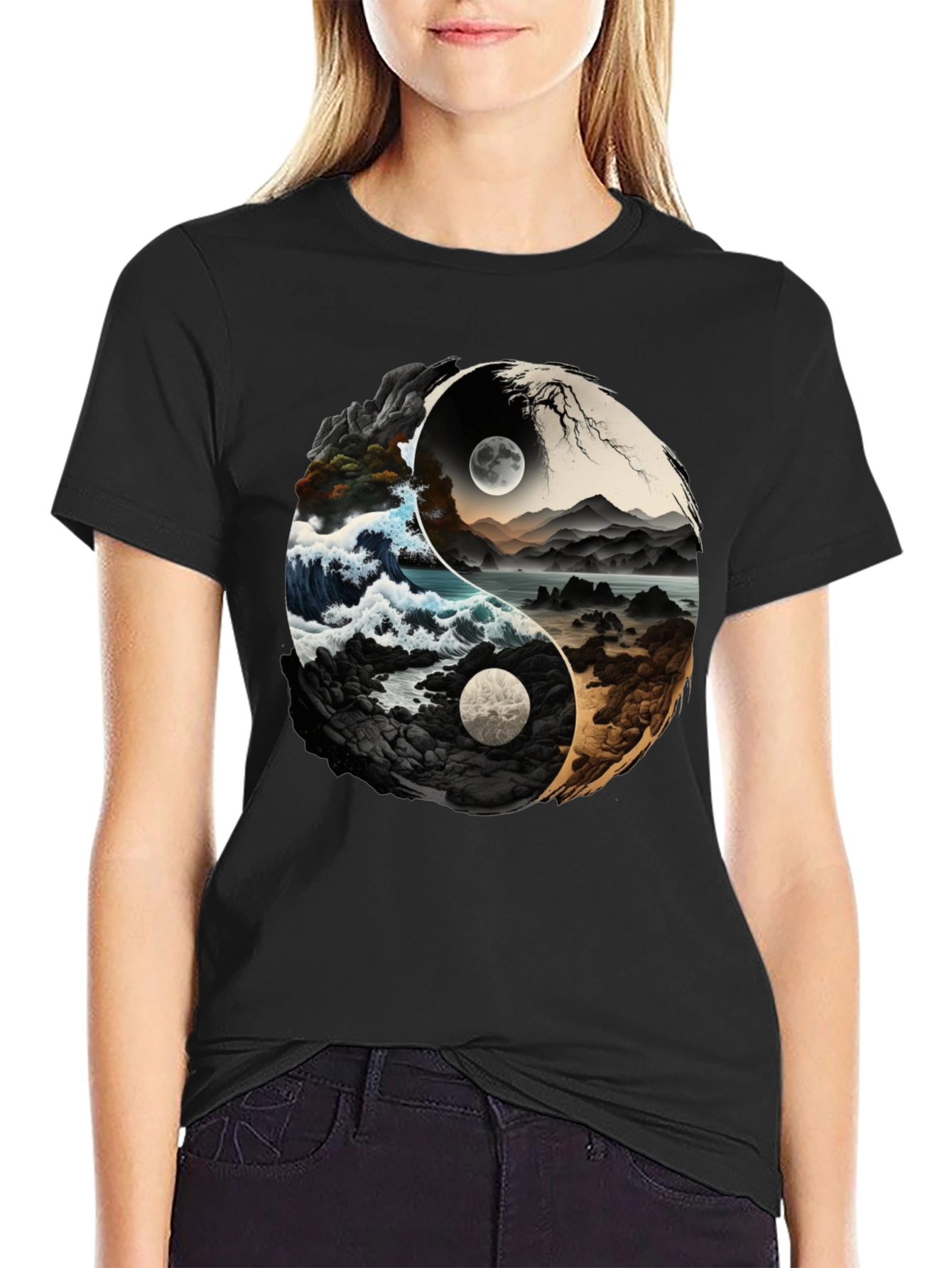 Yin Yang Nature T-Shirt - Balance & Style