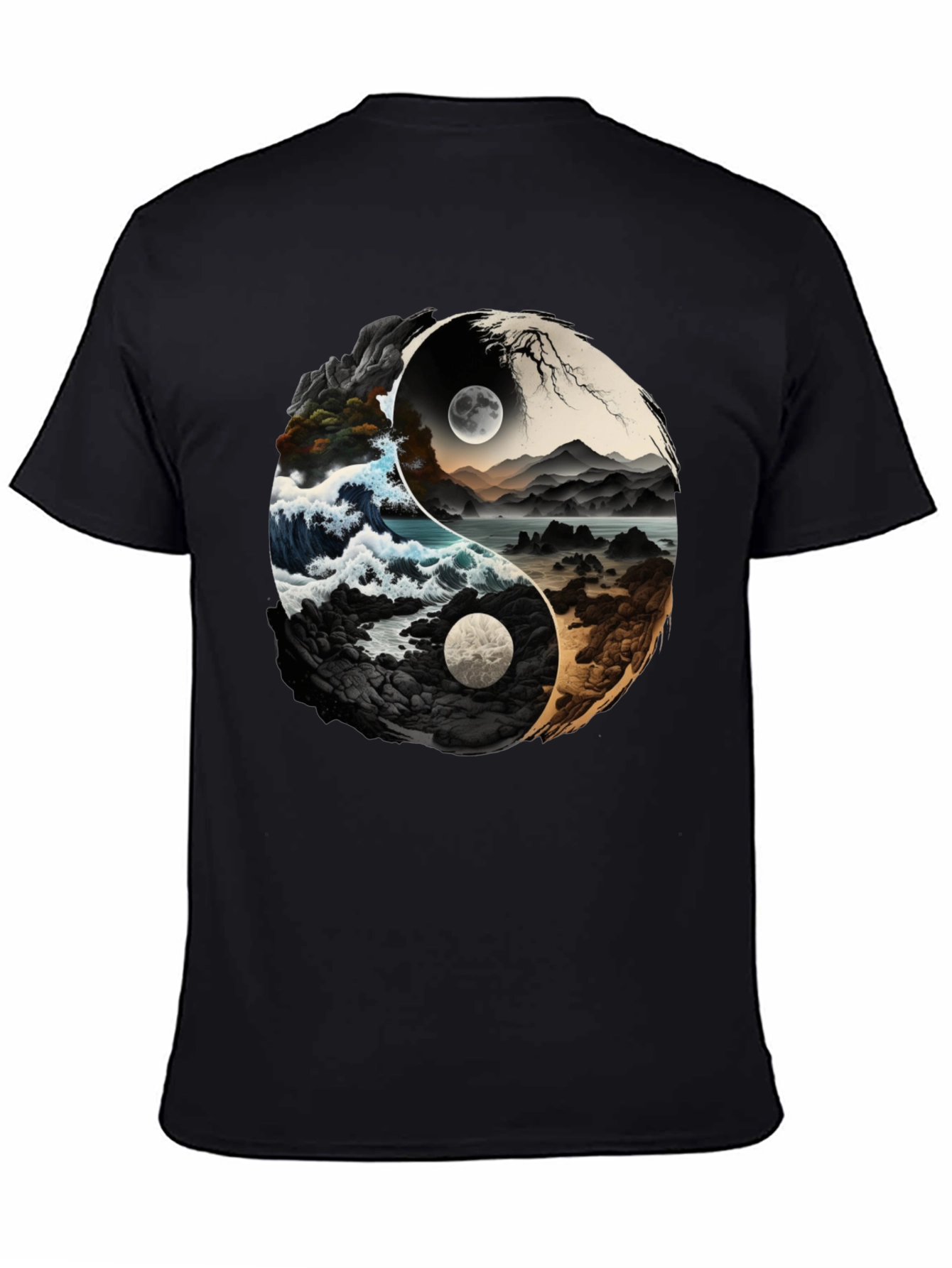 Yin Yang Nature T-Shirt - Balance & Style