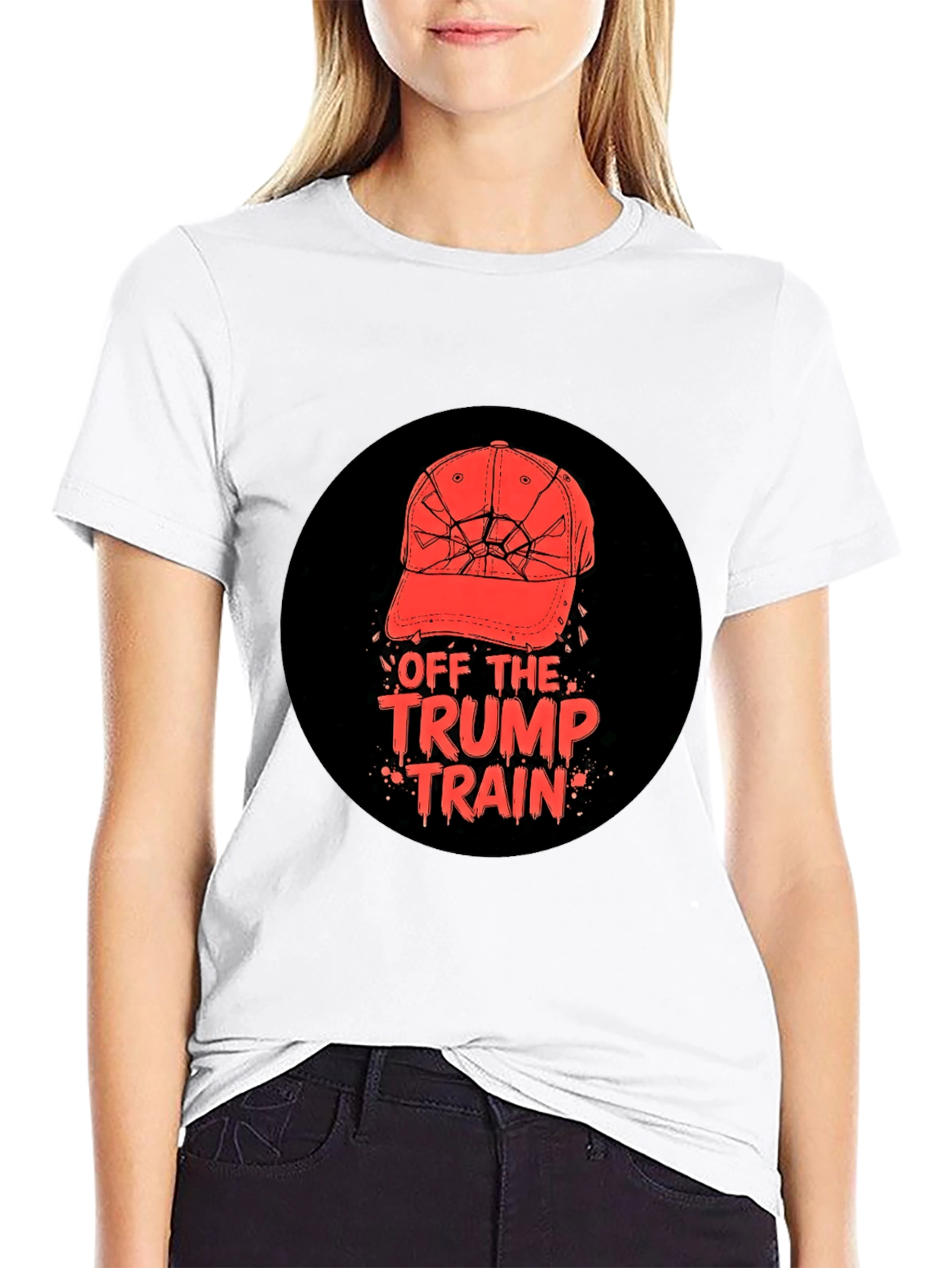 Off The Trump Train T-Shirt Anti-Trump