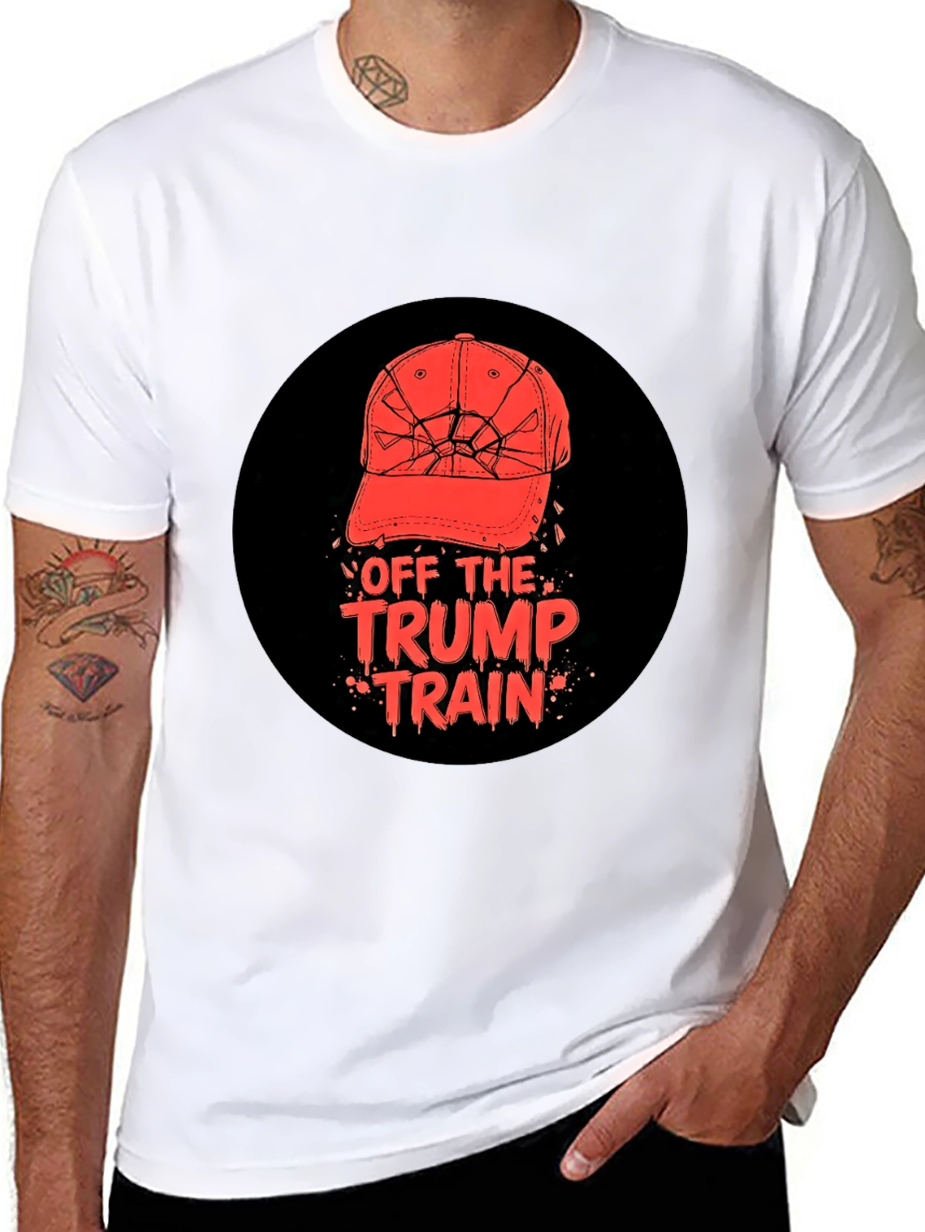 Off The Trump Train T-Shirt Anti-Trump