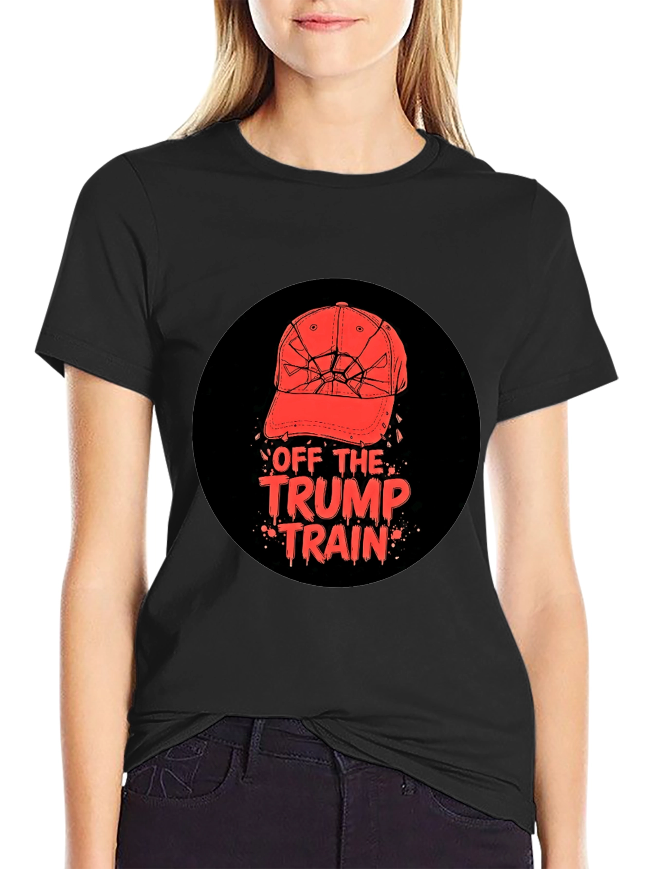 Off The Trump Train T-Shirt Anti-Trump