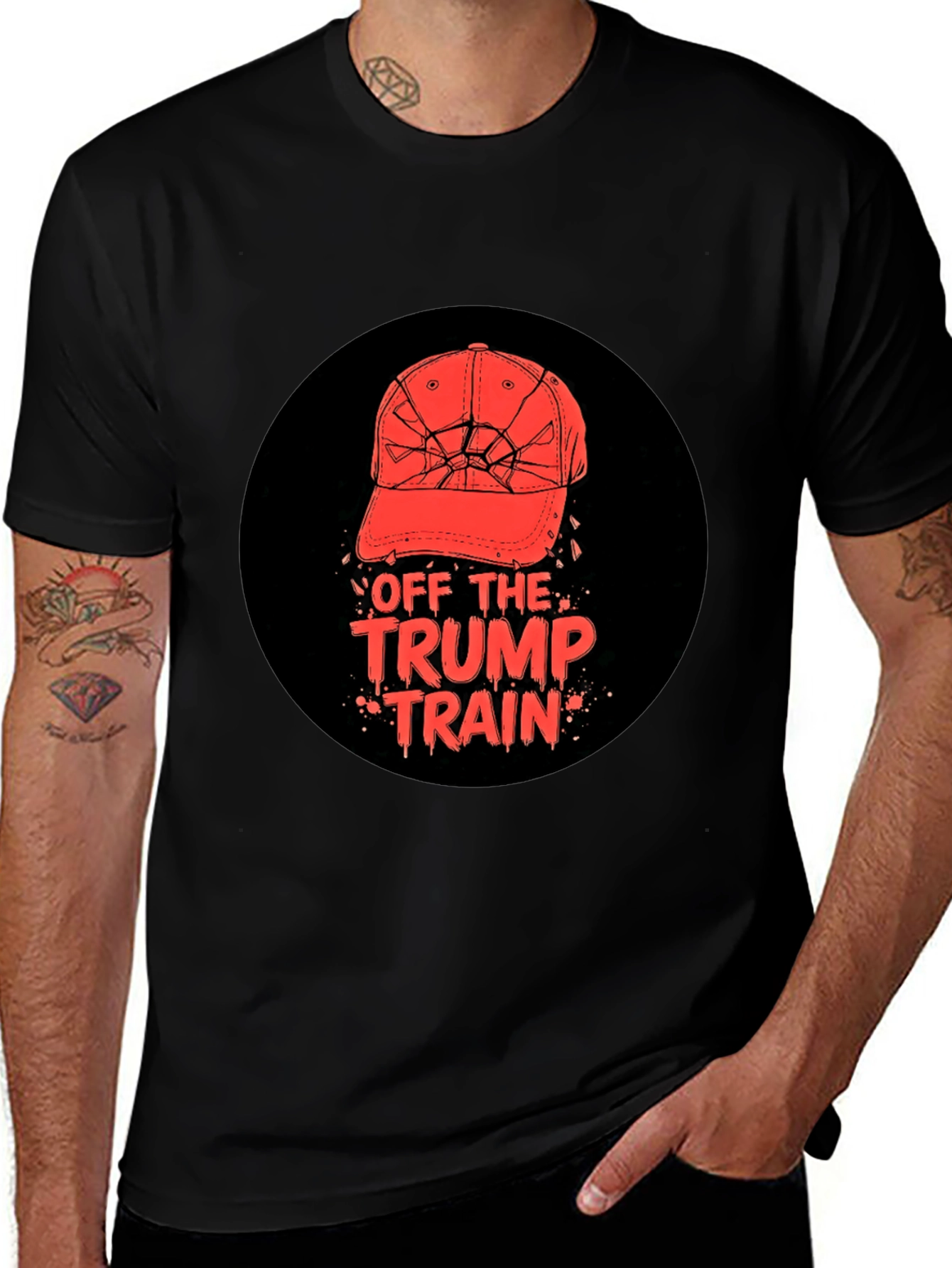 Off The Trump Train T-Shirt Anti-Trump