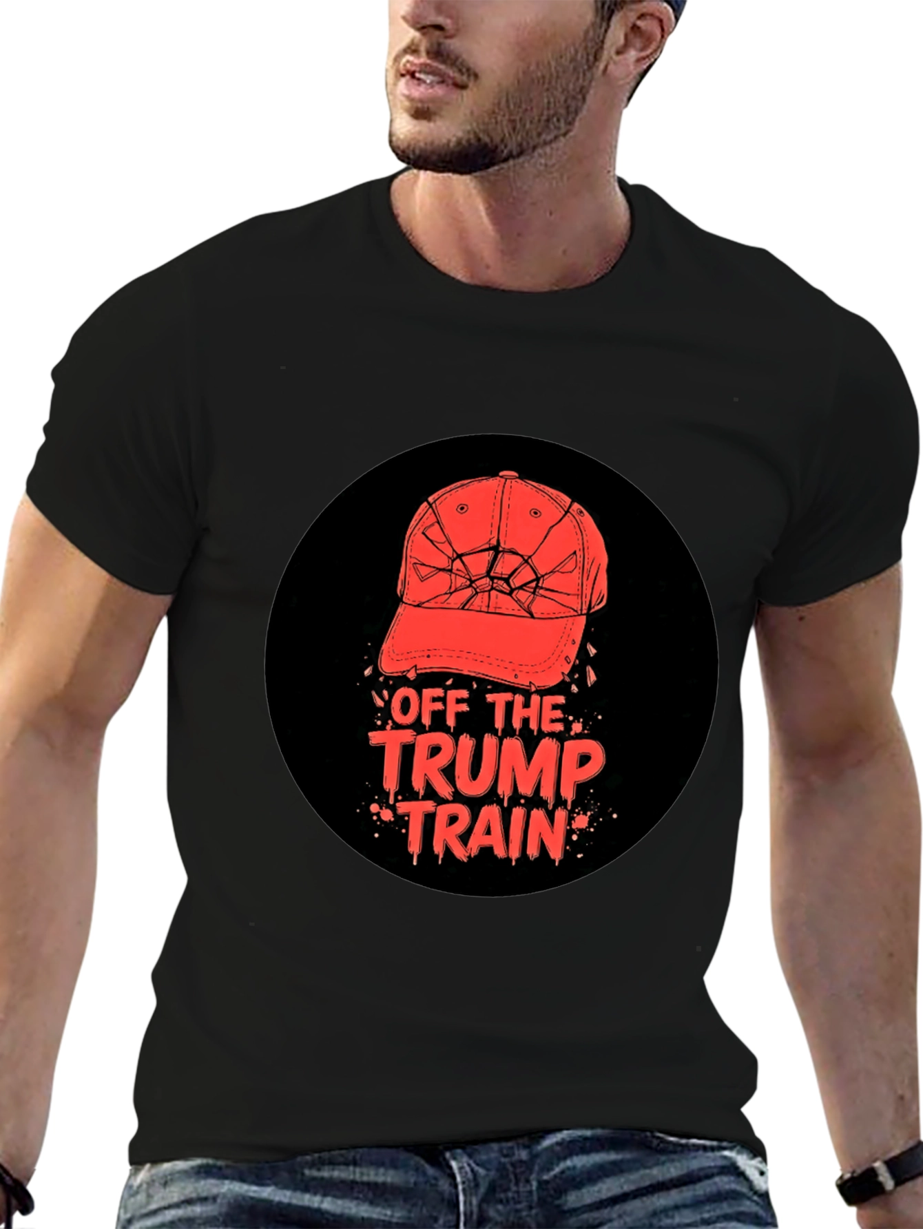 Off The Trump Train T-Shirt Anti-Trump