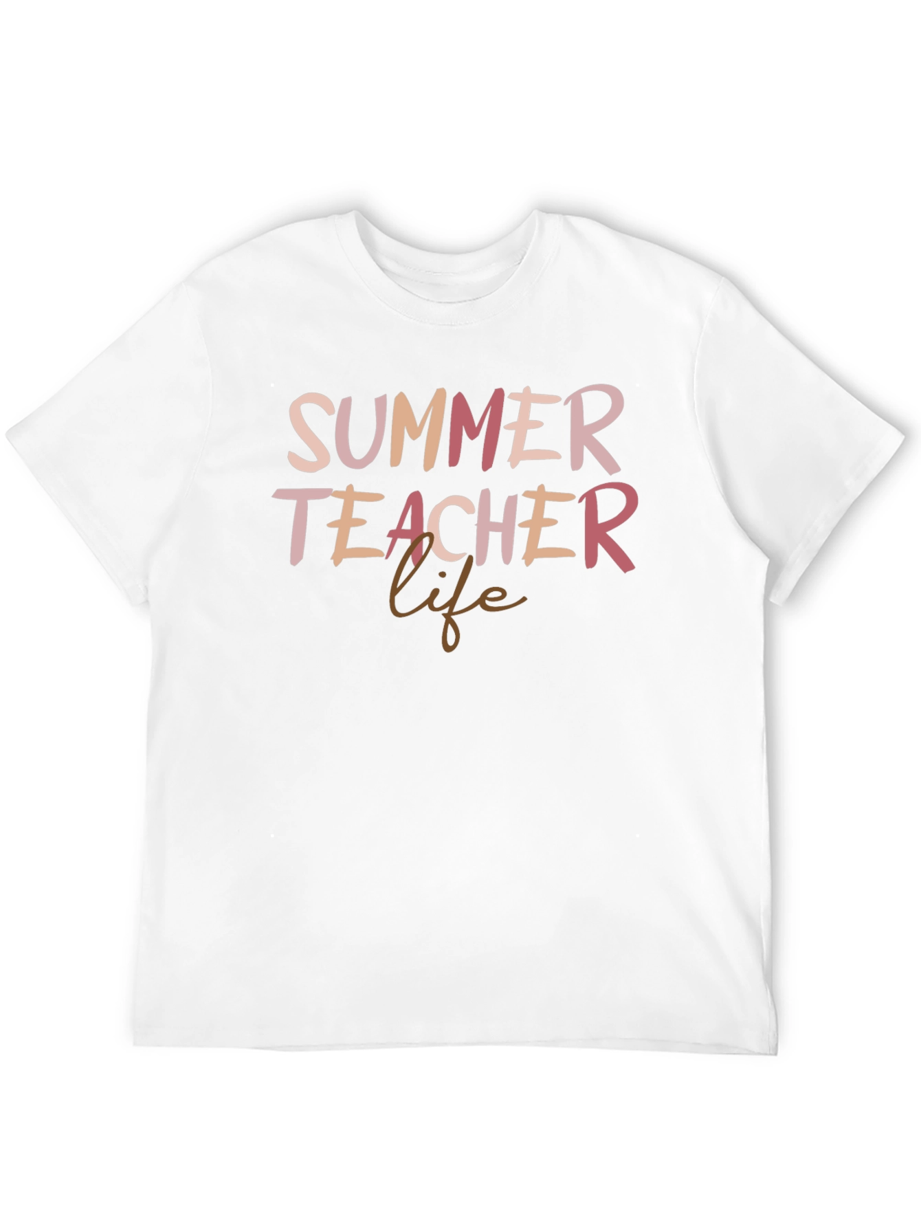 Summer Teacher Life Black Graphic Tee